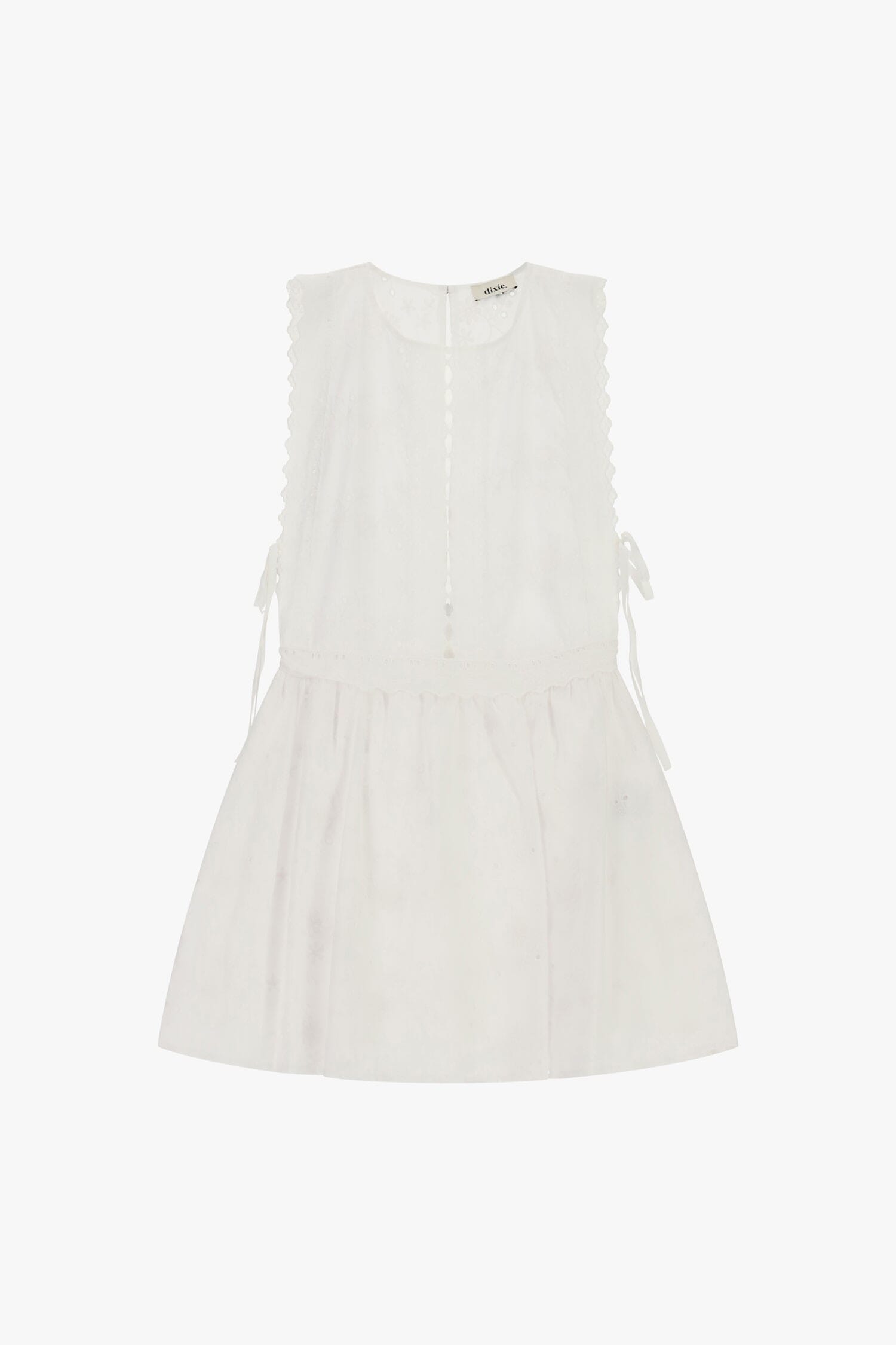 Abito Corto Senza Maniche Con Dettagli Arricciati Dixie