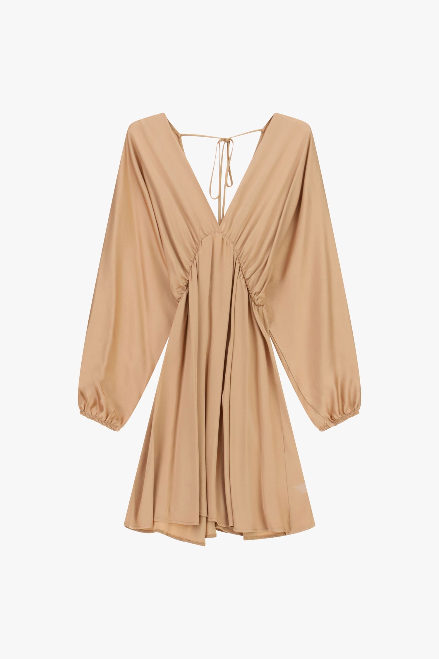 Robe courte à manches longues et encolure profonde Dixie