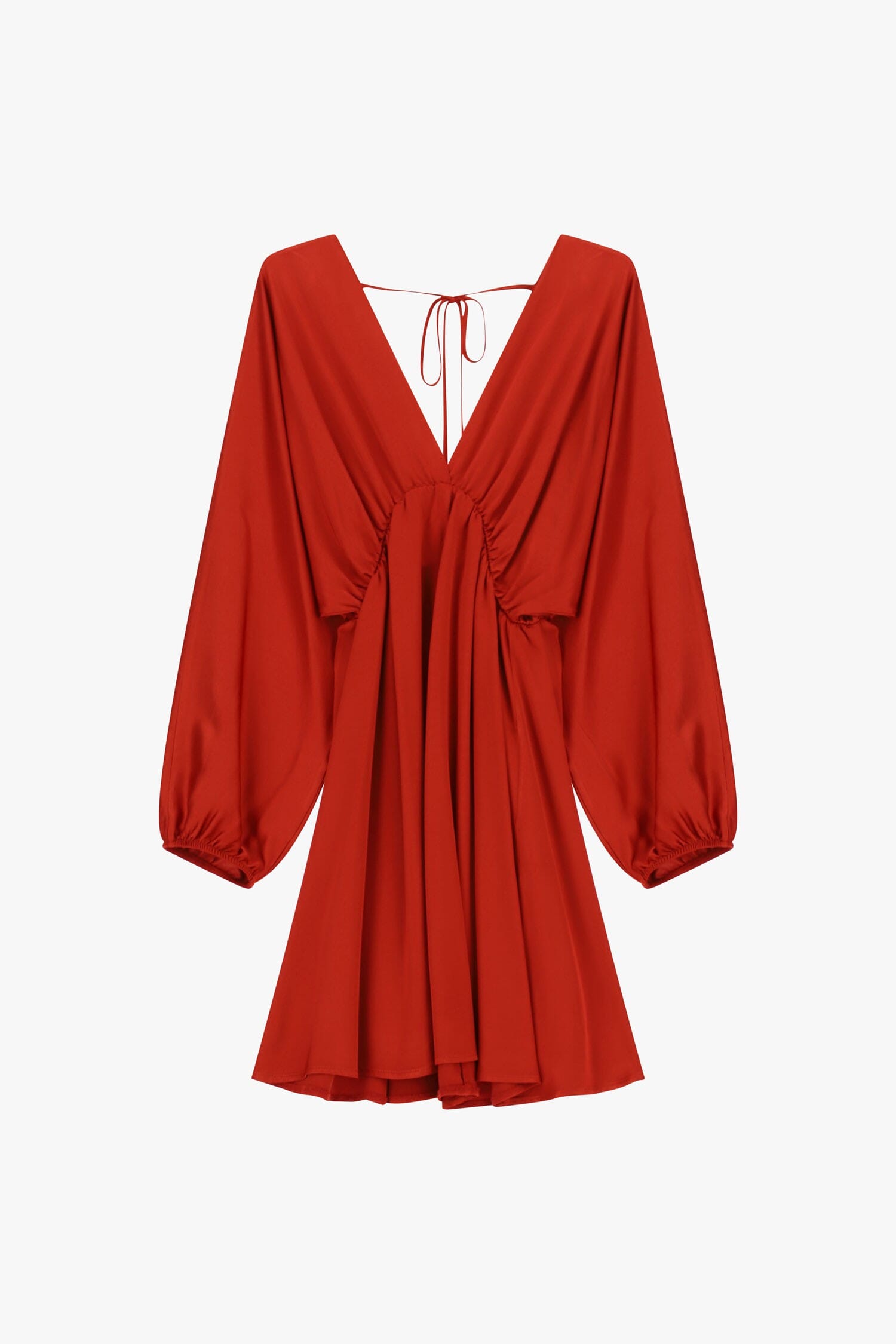 Robe courte à manches longues et encolure profonde Dixie