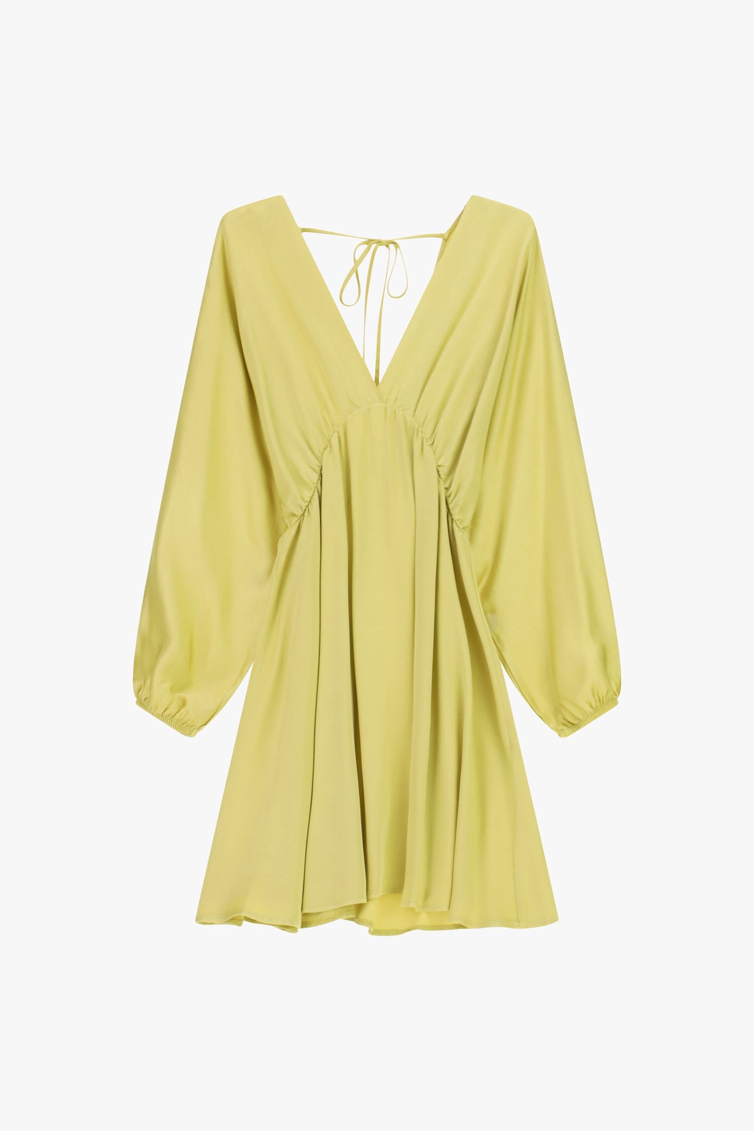 Robe courte à manches longues et encolure profonde Dixie