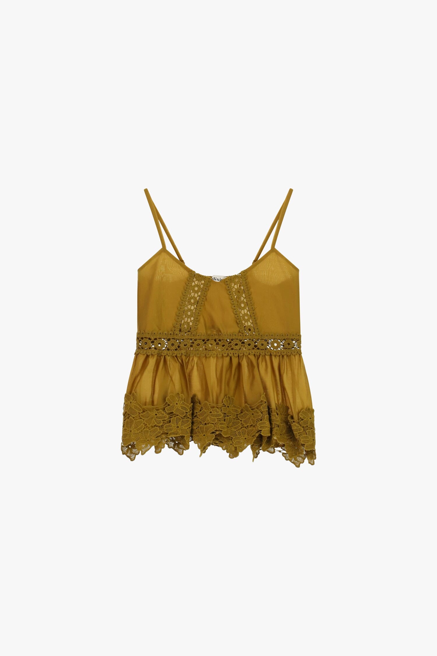 Dixie Top With Thin Straps And Lace Details