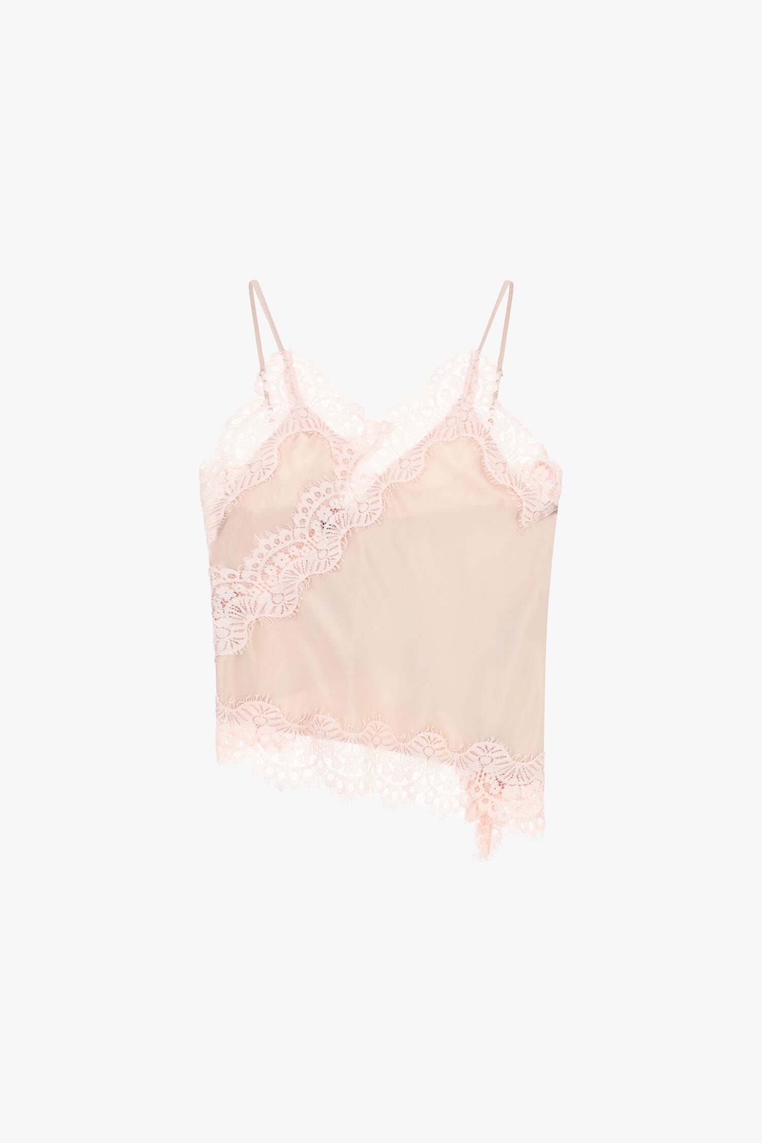 Thin Straps With Asymmetrical Lace Edge Dixie