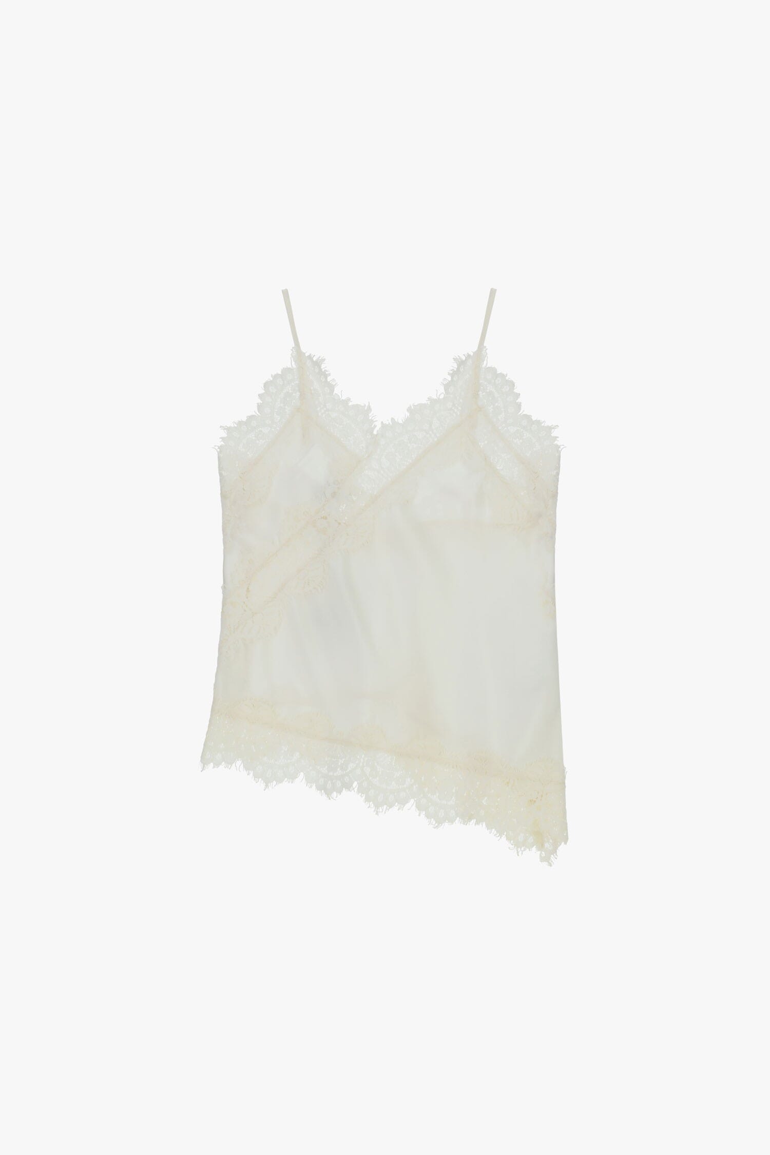 Thin Straps With Asymmetrical Lace Edge Dixie