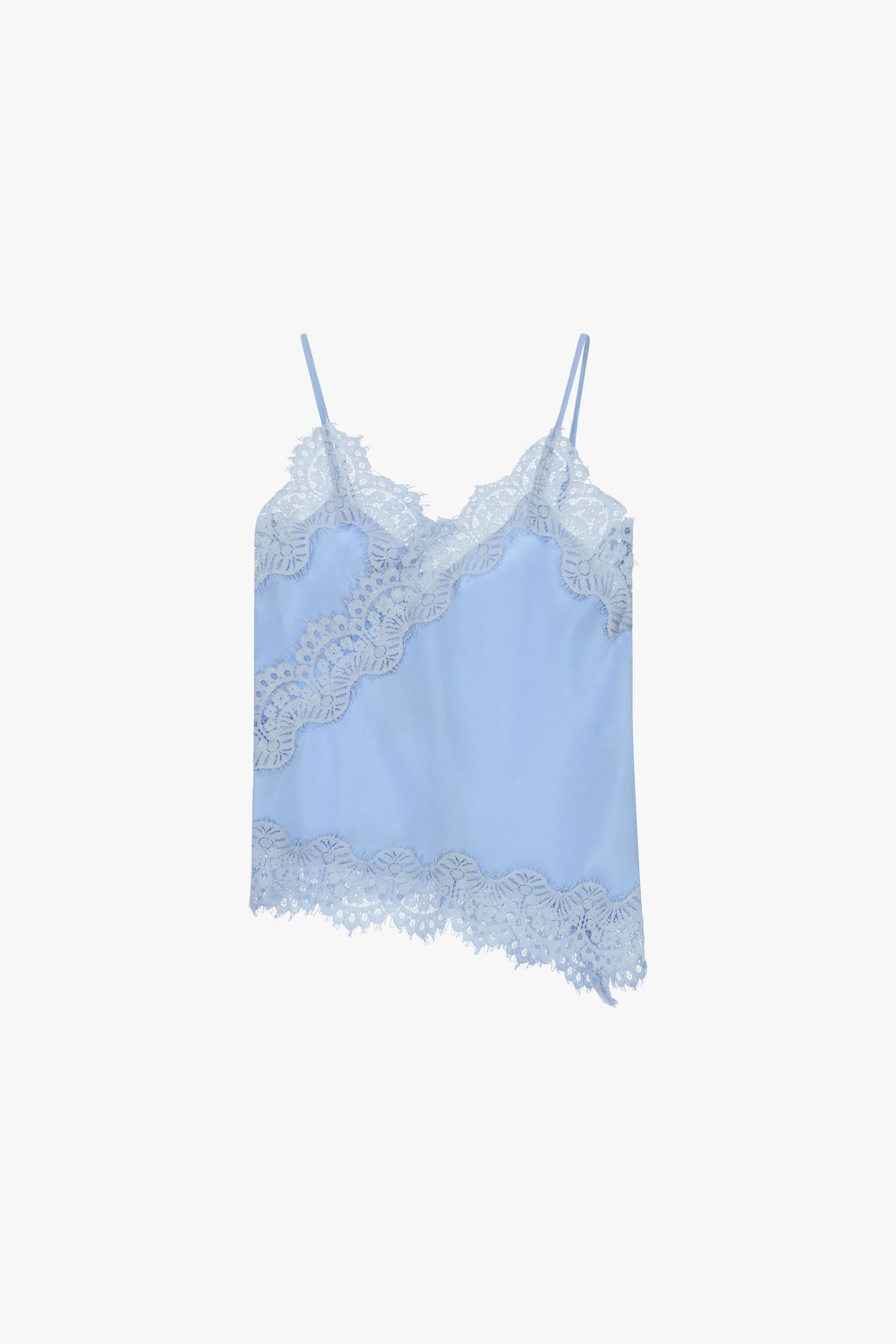 Thin Straps With Asymmetrical Lace Edge Dixie