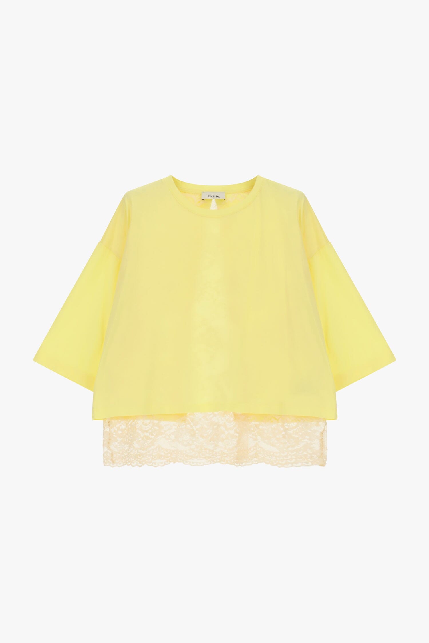 Top With Wide Sleeves And Lace Insert On Back Dixie