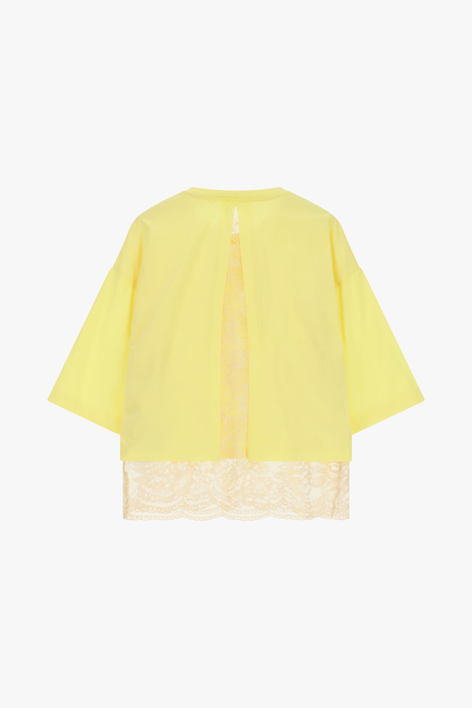 Top With Wide Sleeves And Lace Insert On Back Dixie