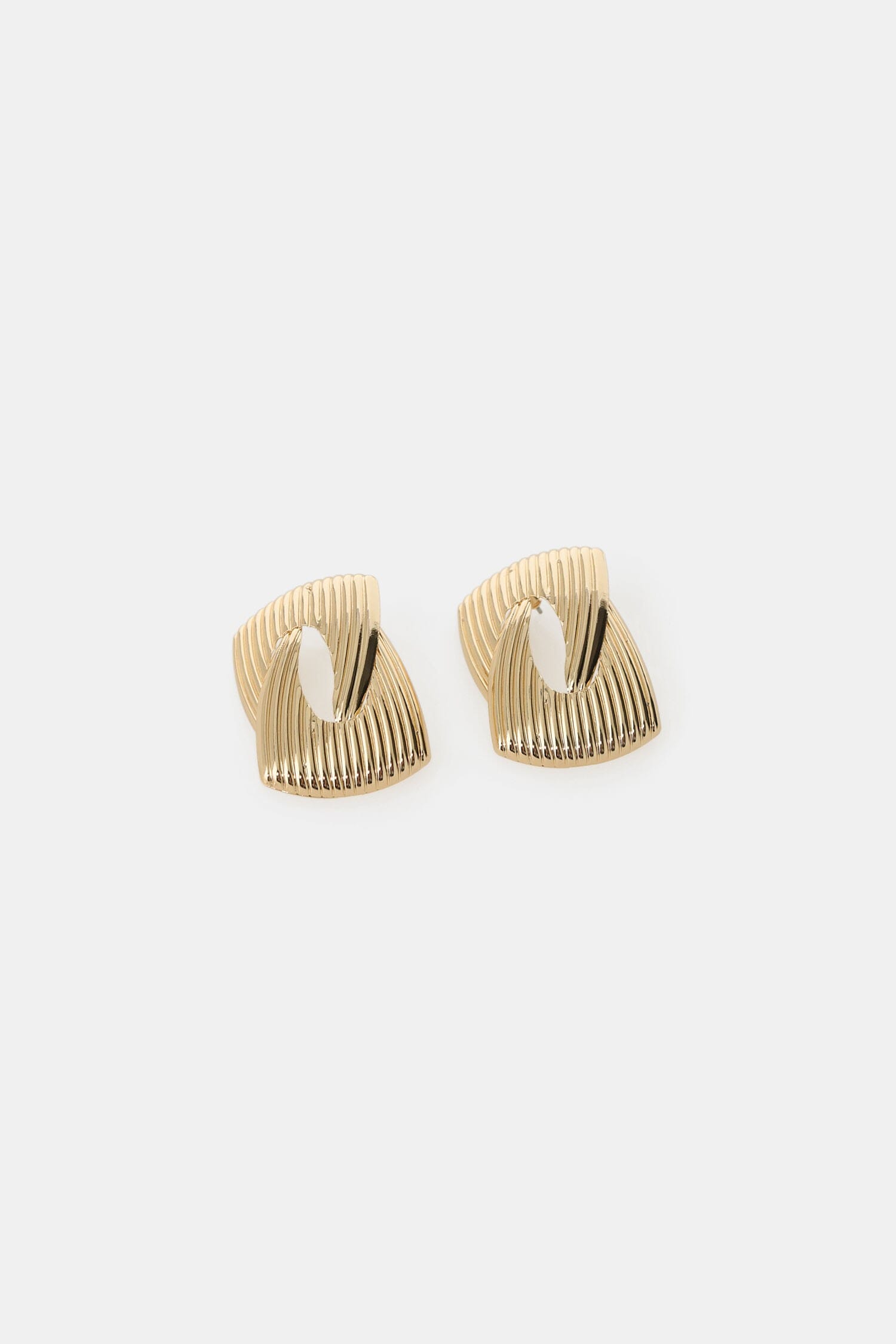 Boucles d'oreilles en forme de Dixie avec surface fendue