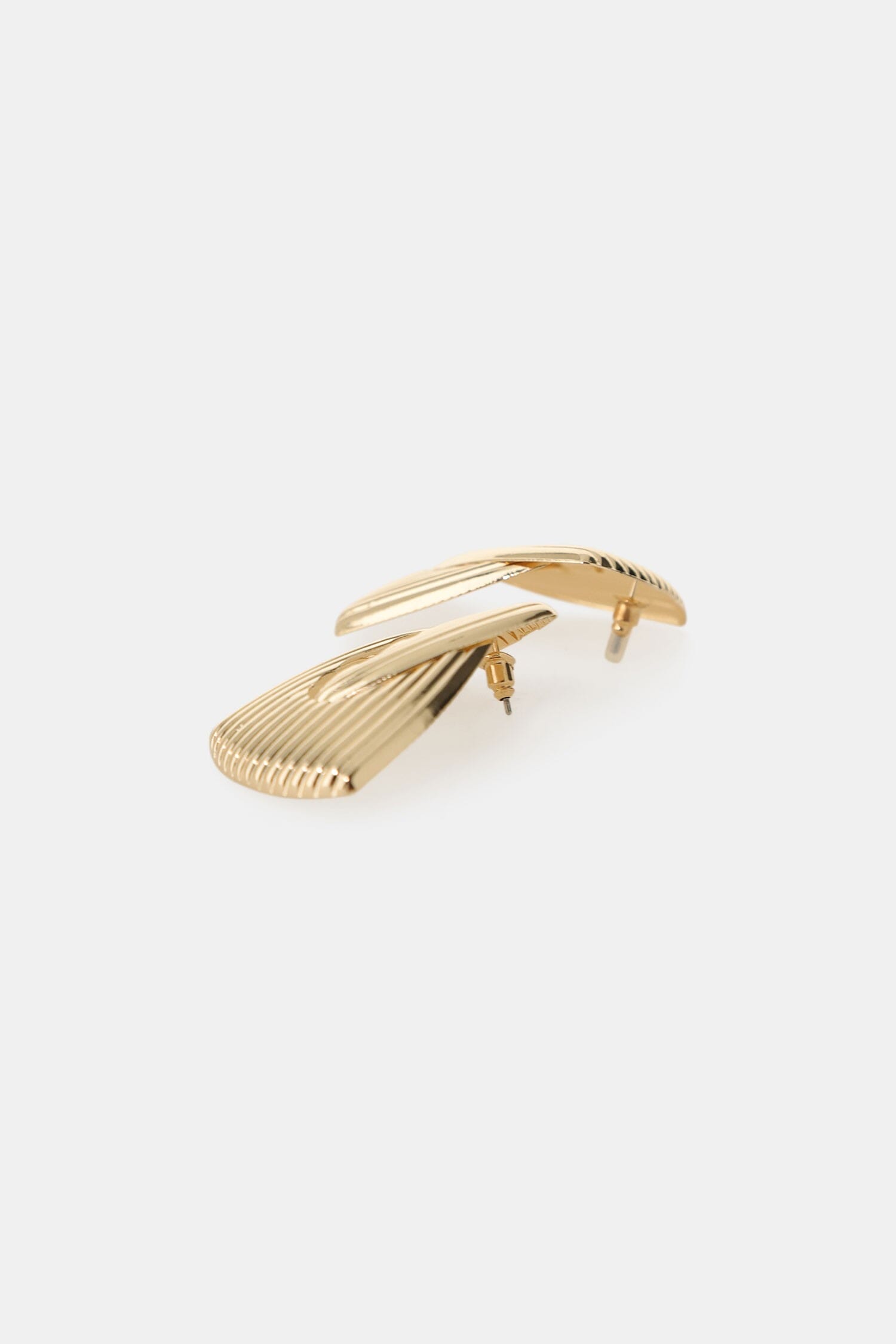 Boucles d'oreilles en forme de Dixie avec surface fendue