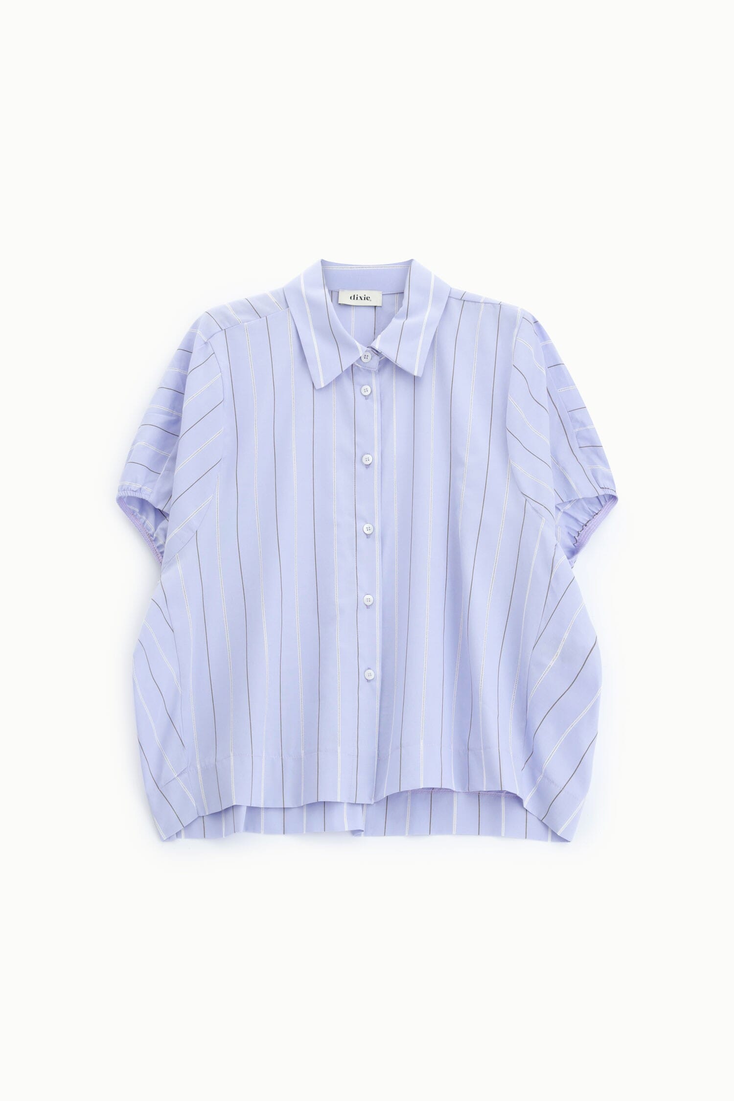Shirt A Righe Con Collo Classico E Maniche Corte Dixie
