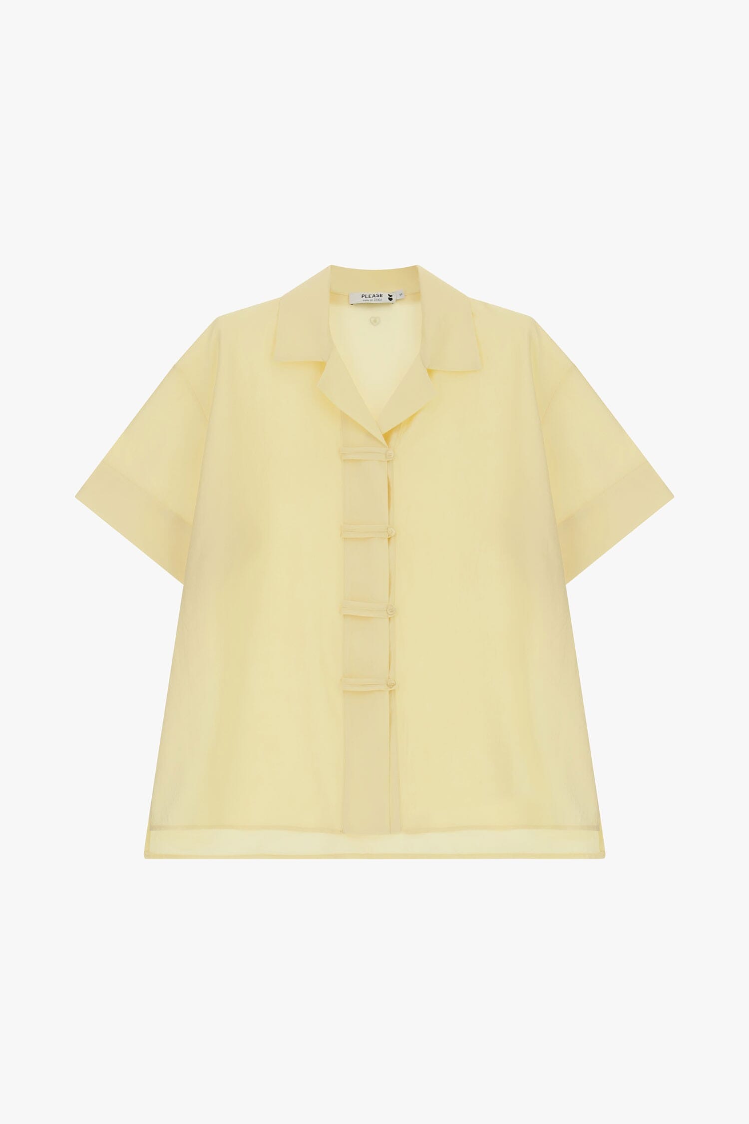 Short Boxy Shirt With Button Fastening Please