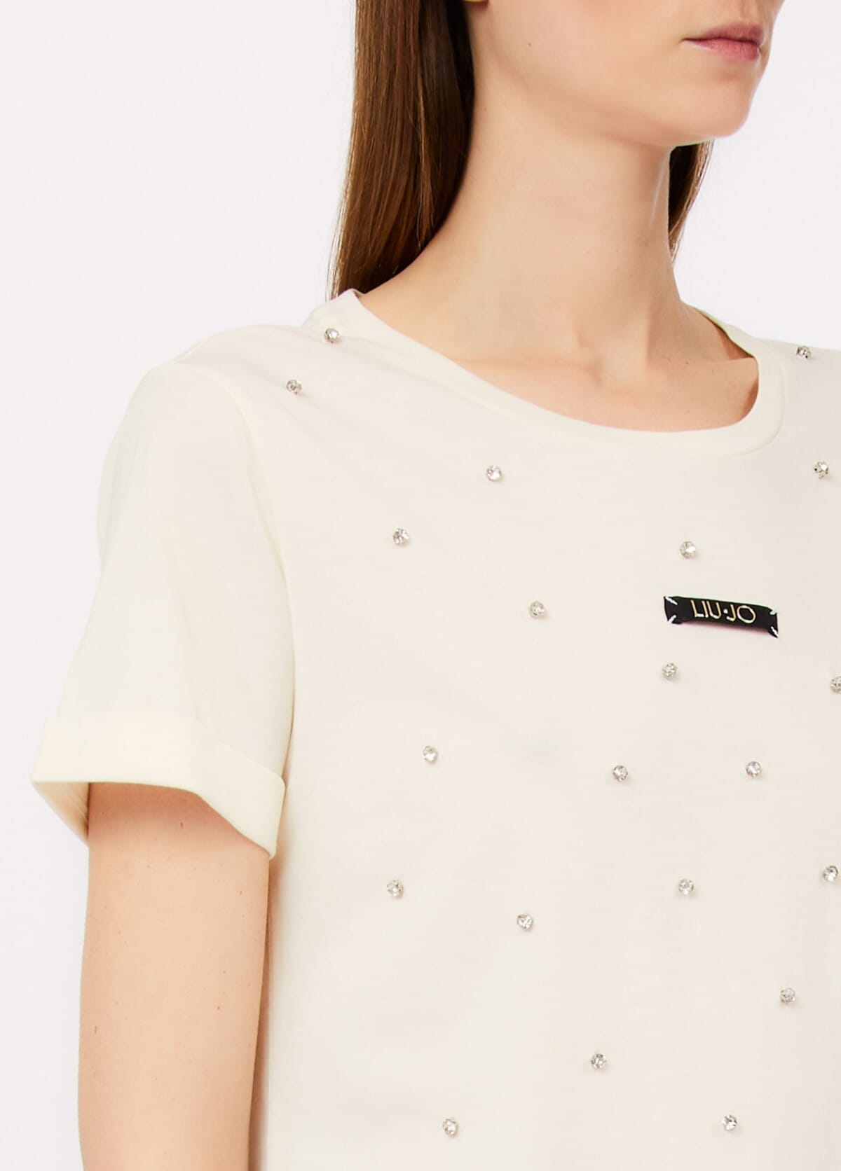 Liu Jo T-Shirt With Rhinestones