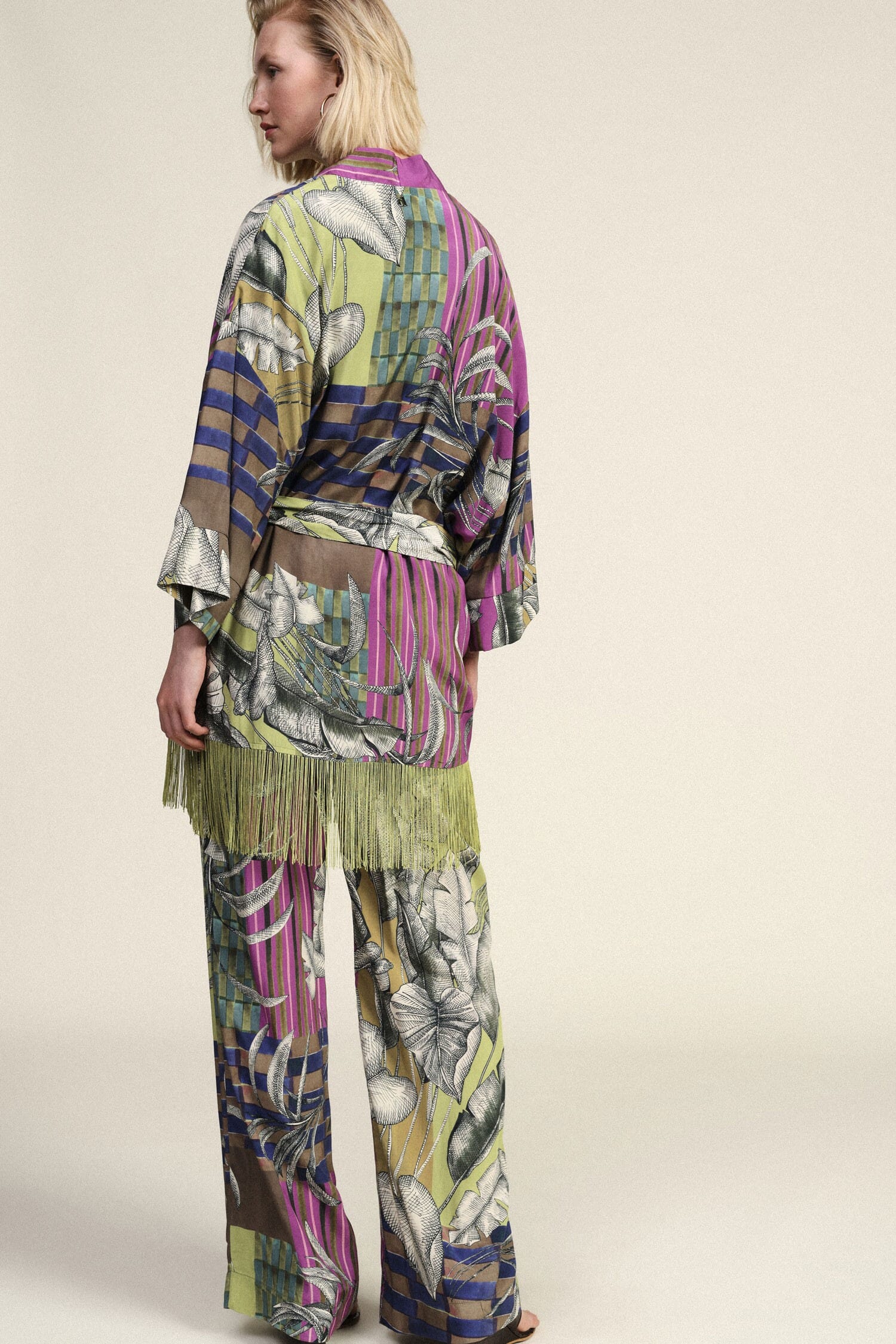 Pantalon large Dixie Floral Fantasy