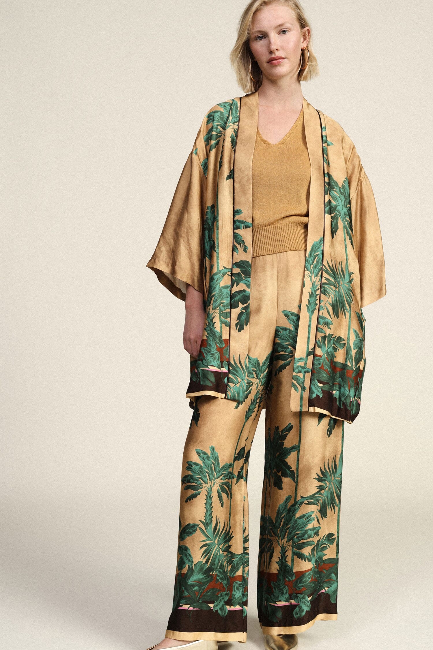 Dixie Tropical Print Palace Trousers