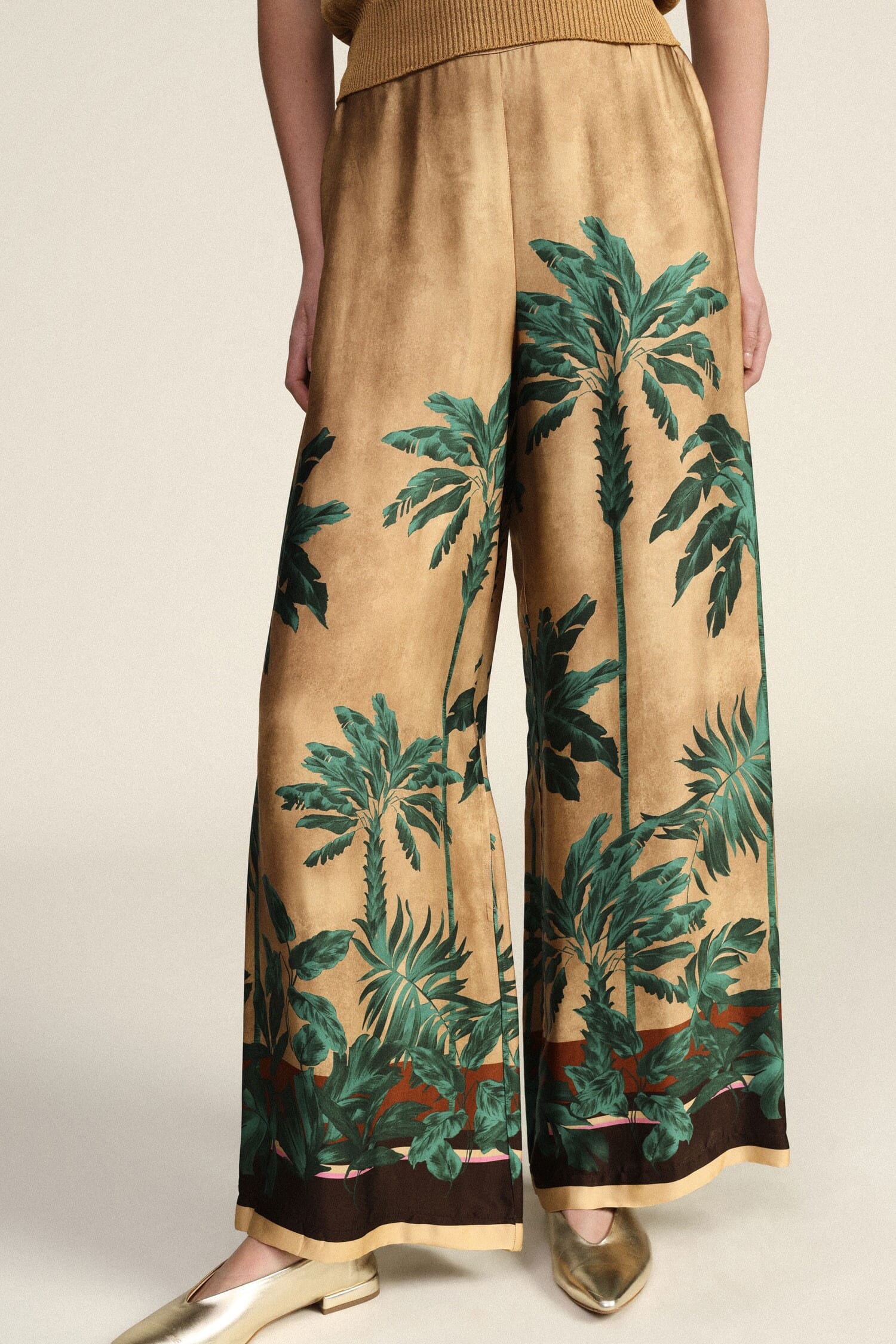 Dixie Tropical Print Palace Trousers