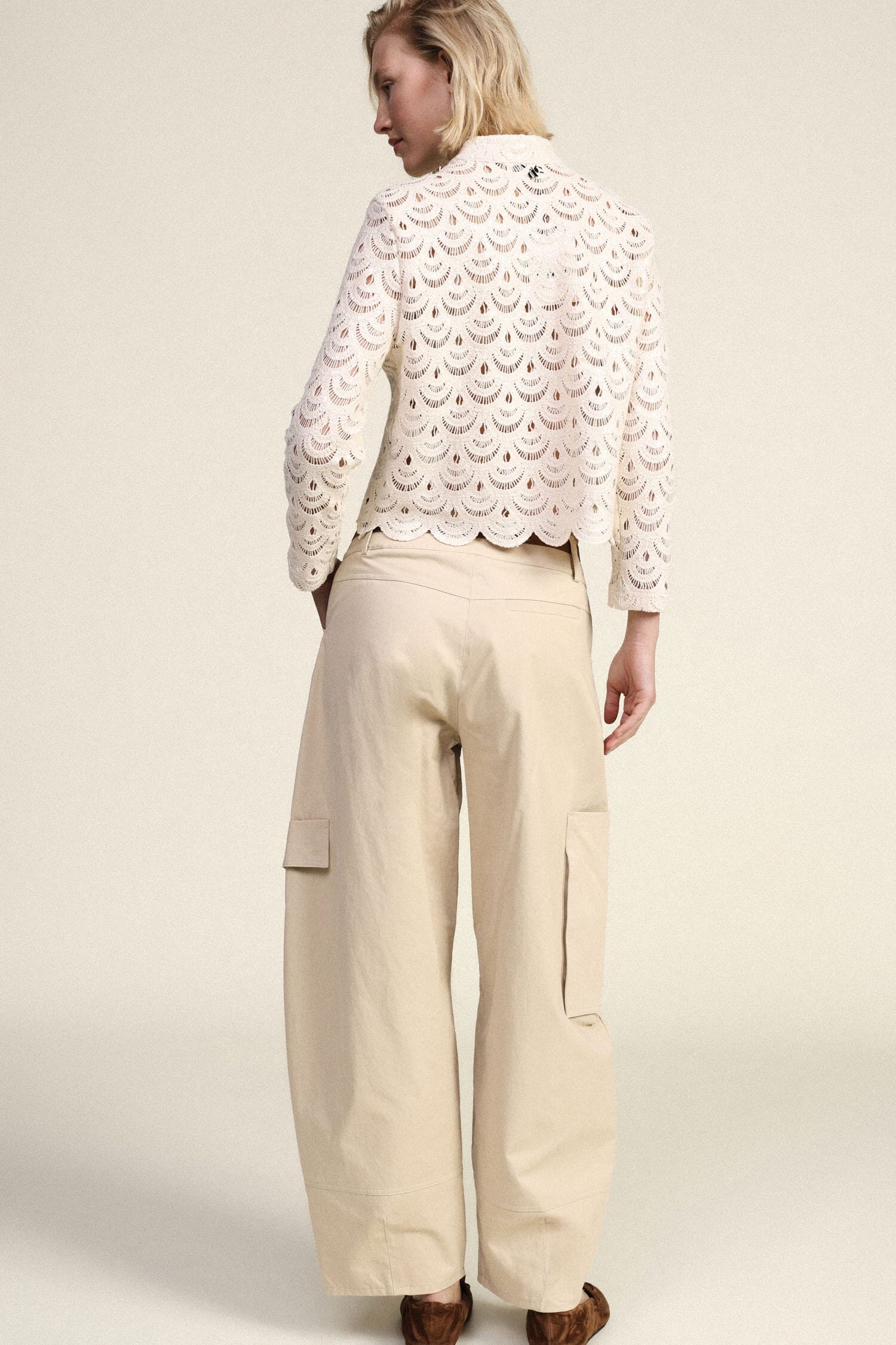 Cropped Palace Trousers With Cargo Side Pockets Dixie