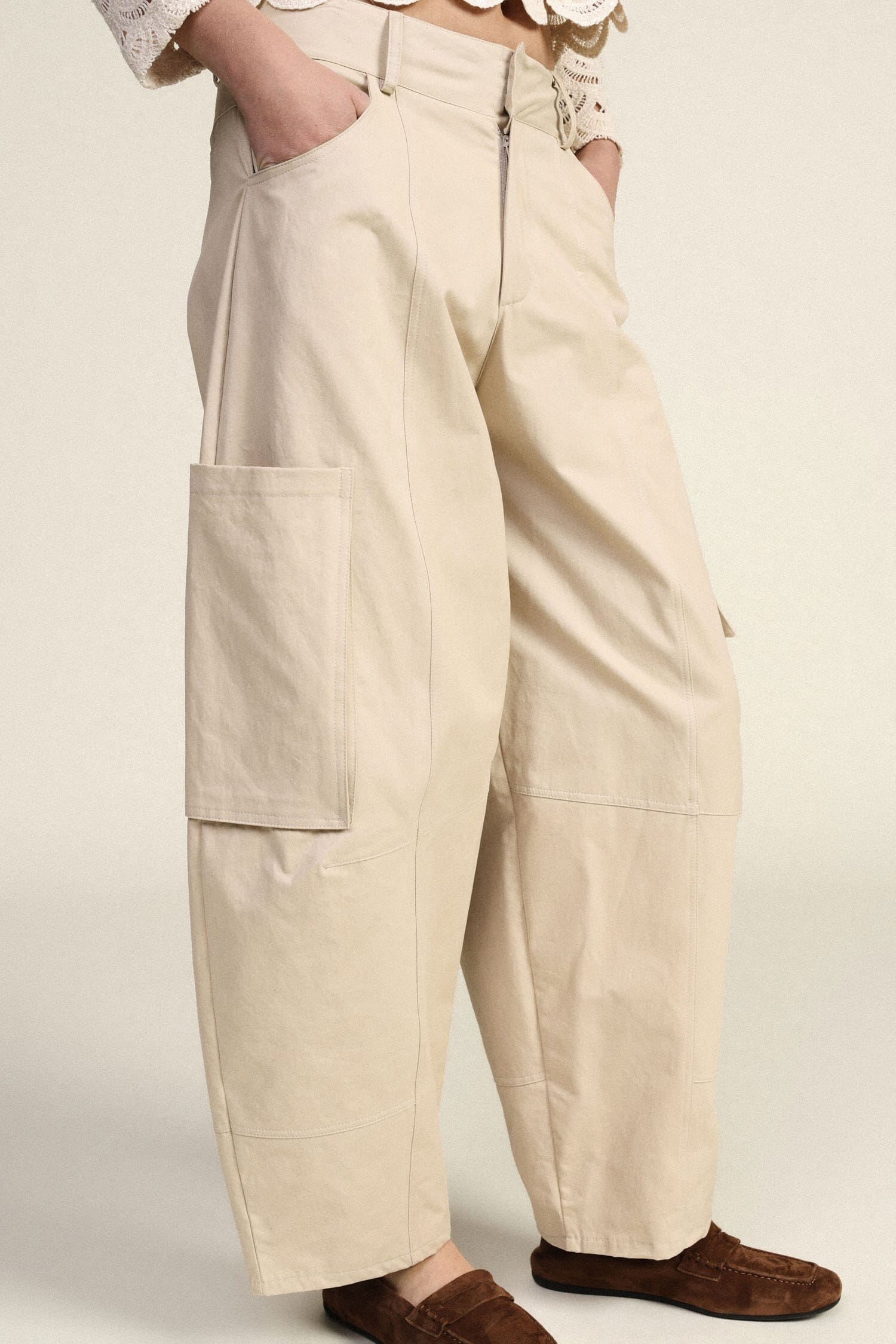Cropped Palace Trousers With Cargo Side Pockets Dixie