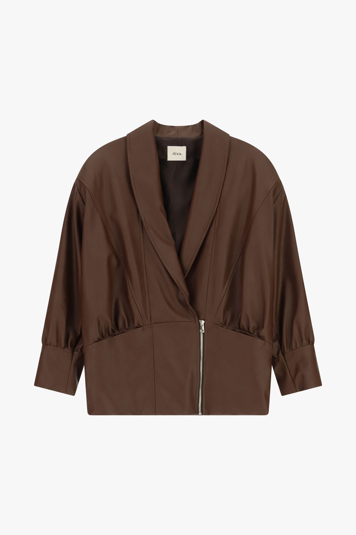 Giacca In Similpelle Con Maniche A Tre Quarti Dixie