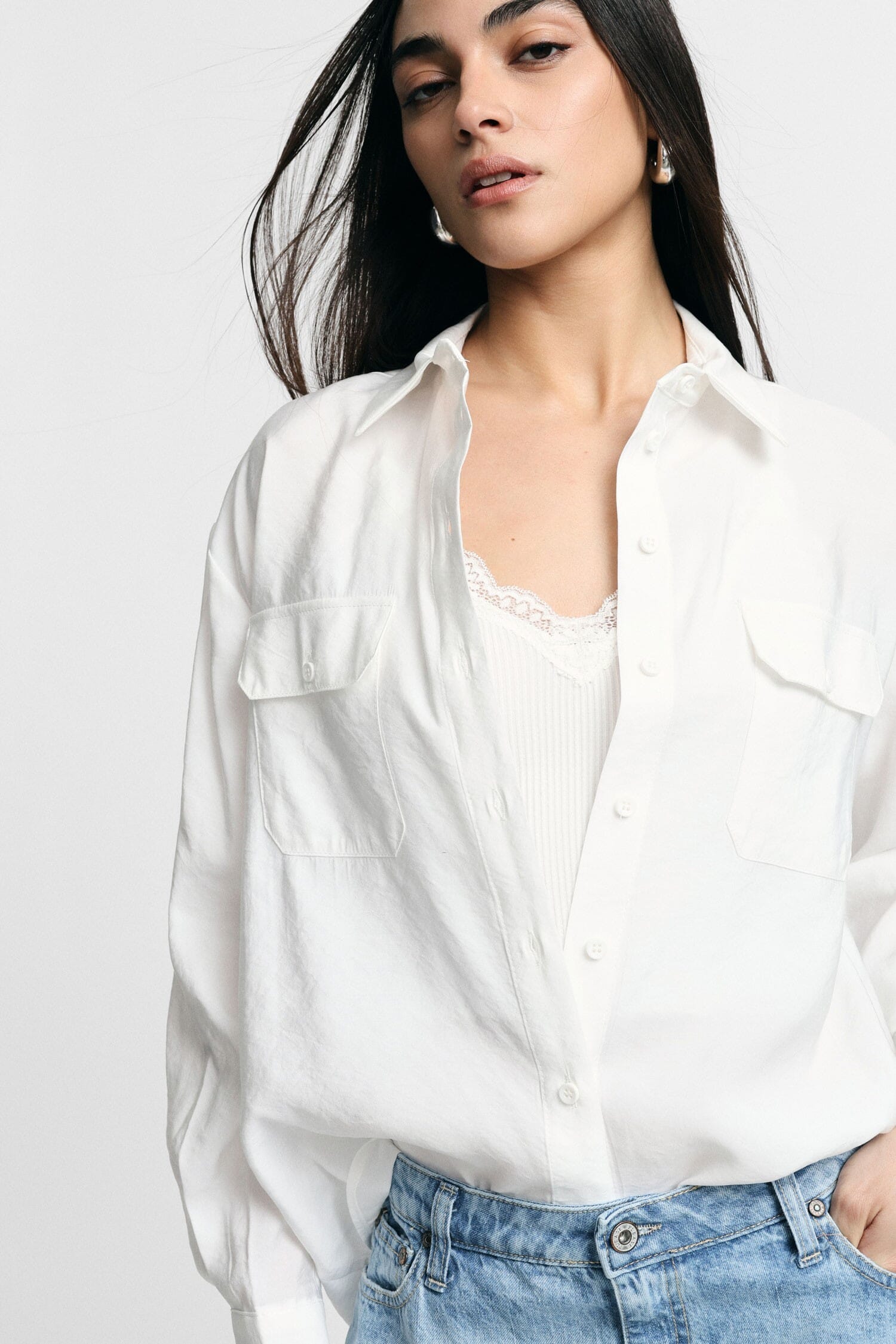 Regular-Fit Shirt With Front Pockets Please