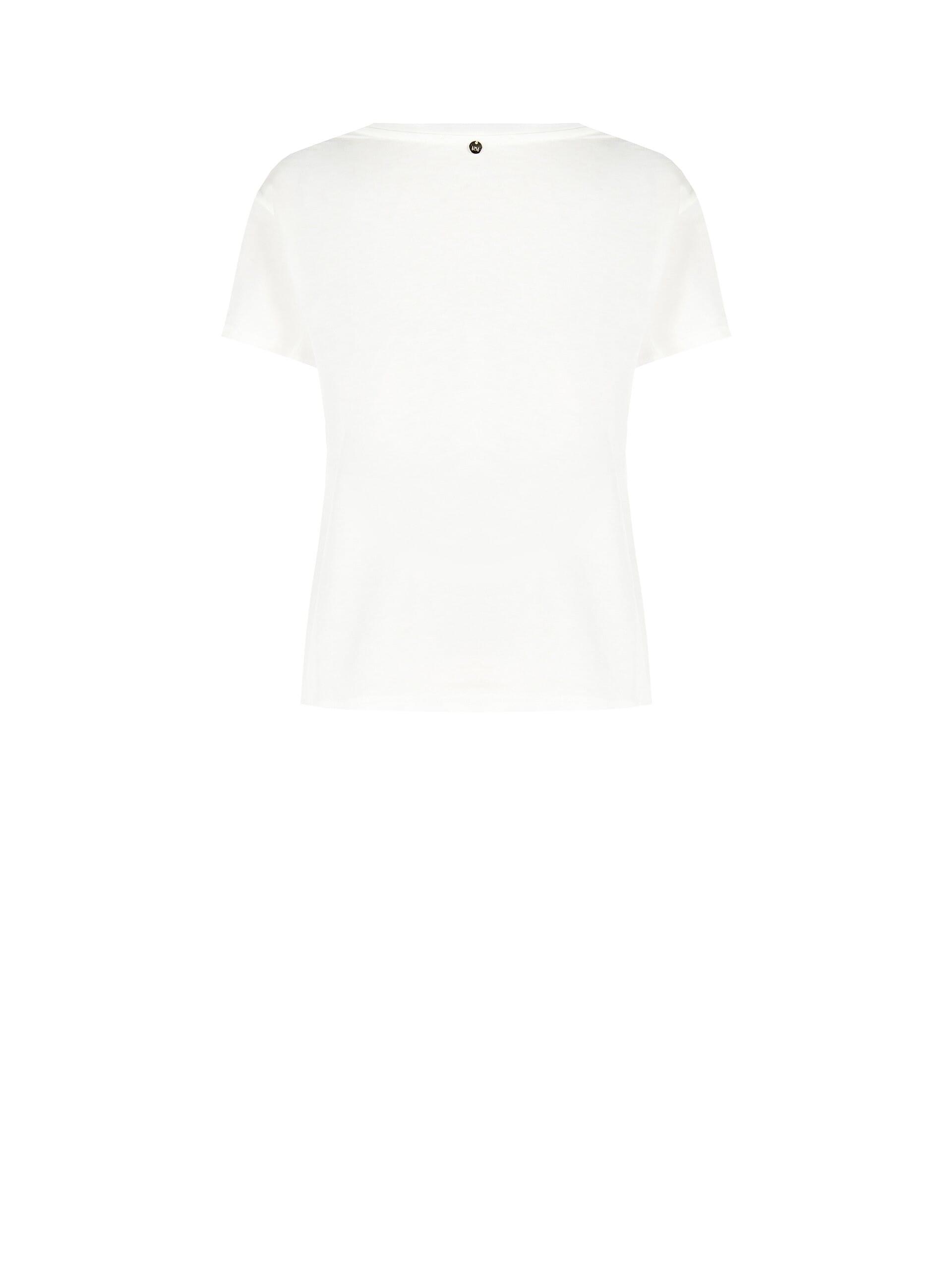 Regular Cotton T-Shirt The Devil Wears Prada Lipstick Print Rinascimento