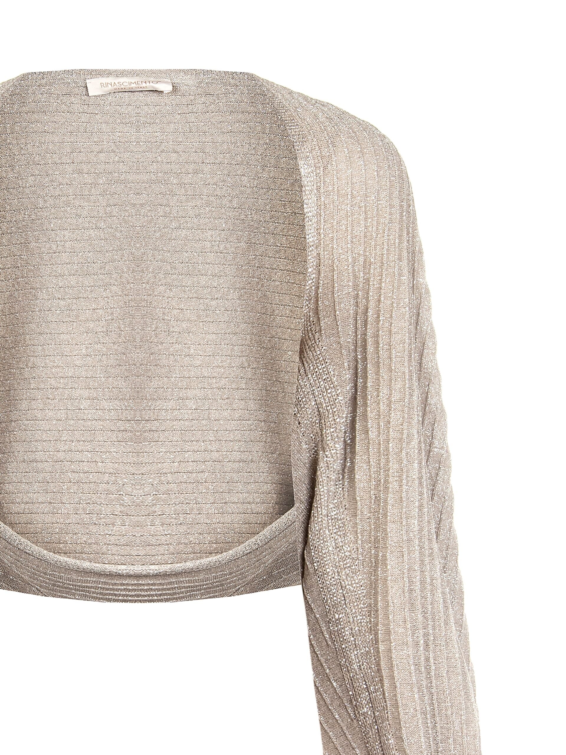 Rinascimento Large écharpe en tricot tressé avec fil de Lurex