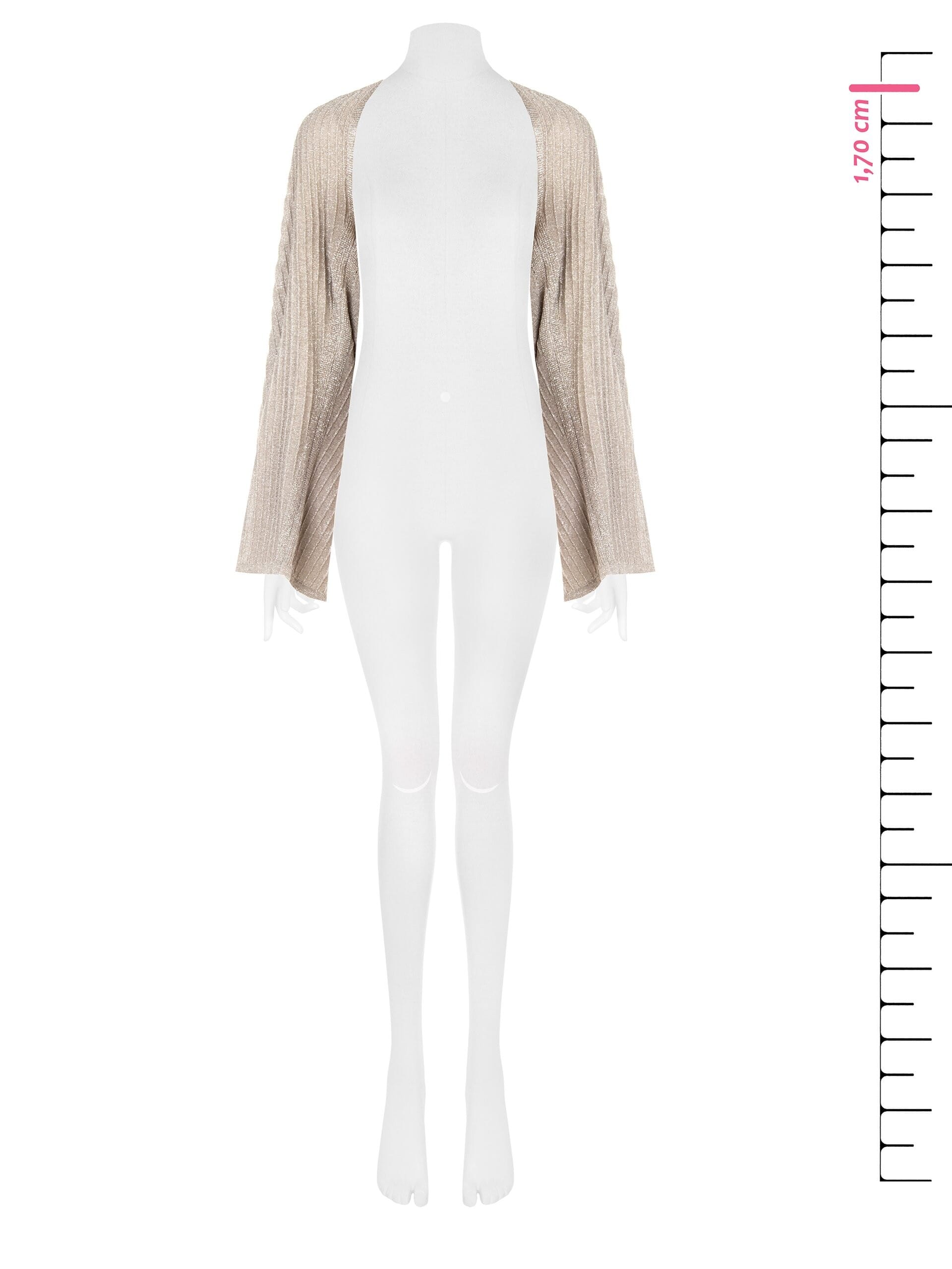 Rinascimento Large écharpe en tricot tressé avec fil de Lurex