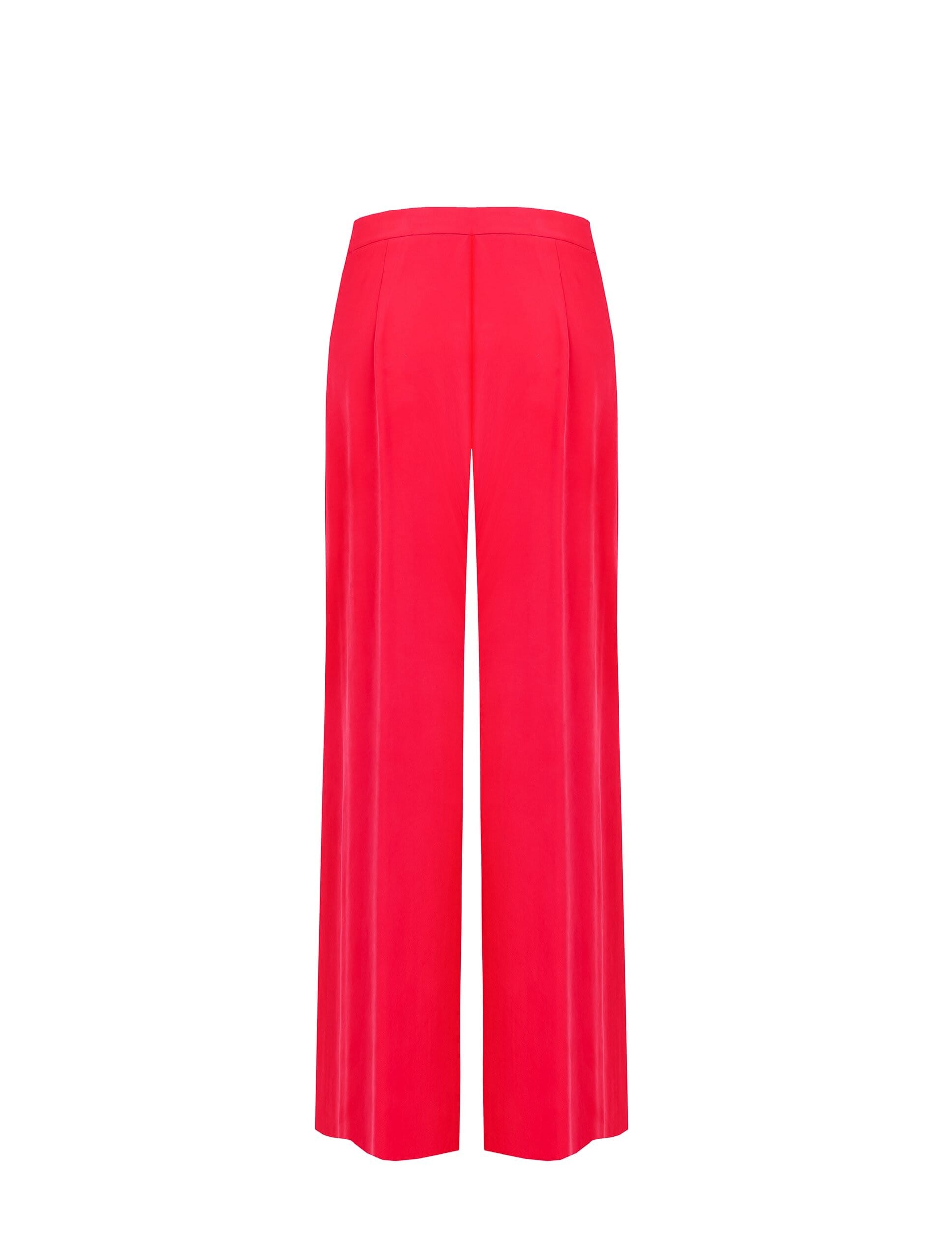 Pocketless Viscose Mix Palazzo Trousers Rinascimento