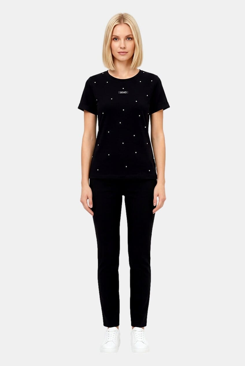 Liu Jo T-Shirt With Rhinestones