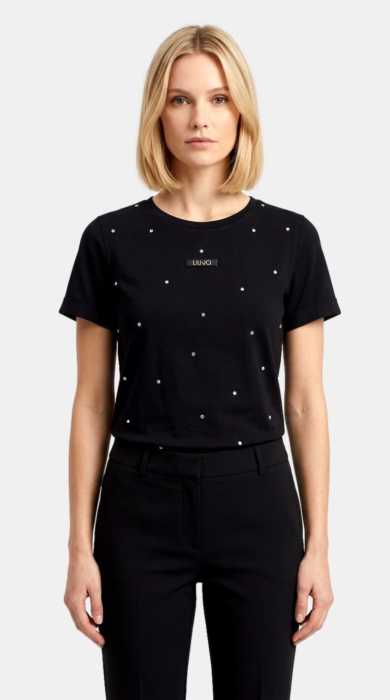 Liu Jo T-Shirt With Rhinestones