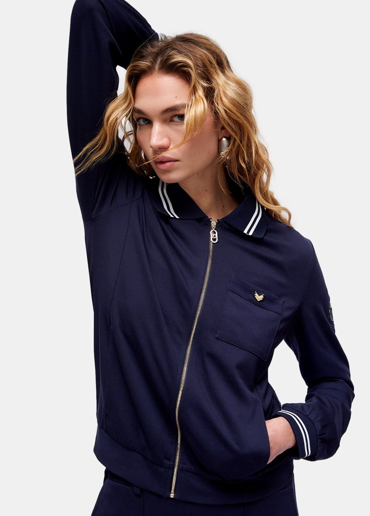 Liu Jo Interlock Sweatshirt with Zip