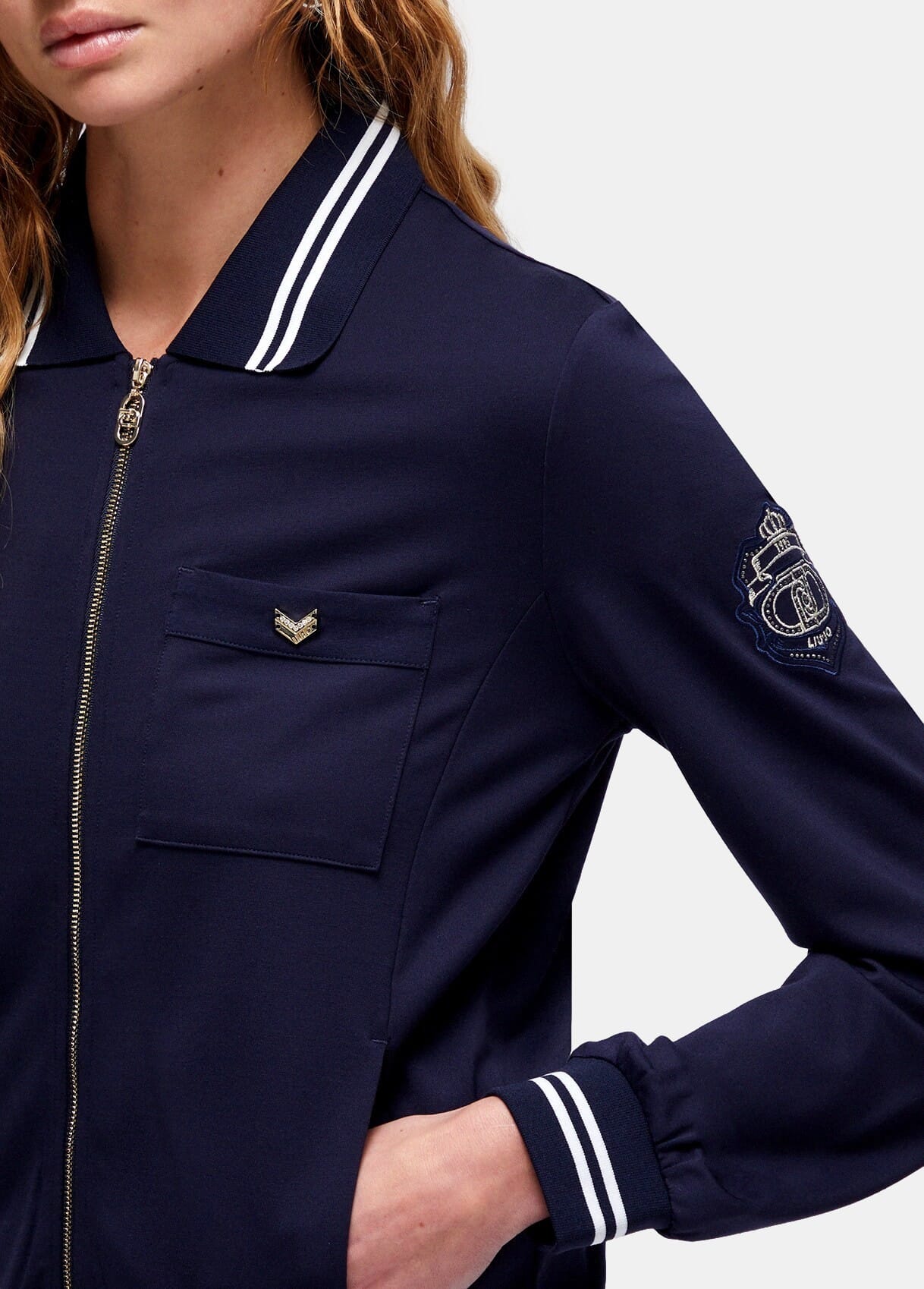 Liu Jo Interlock Sweatshirt with Zip