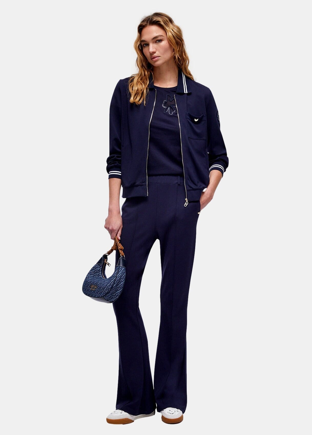 Liu Jo Interlock Sweatshirt with Zip