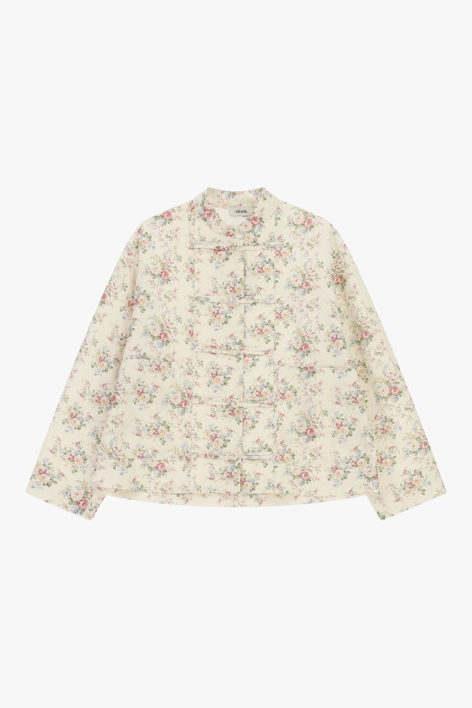 Veste matelassée Imprimé floral Fermeture à cravate Dixie