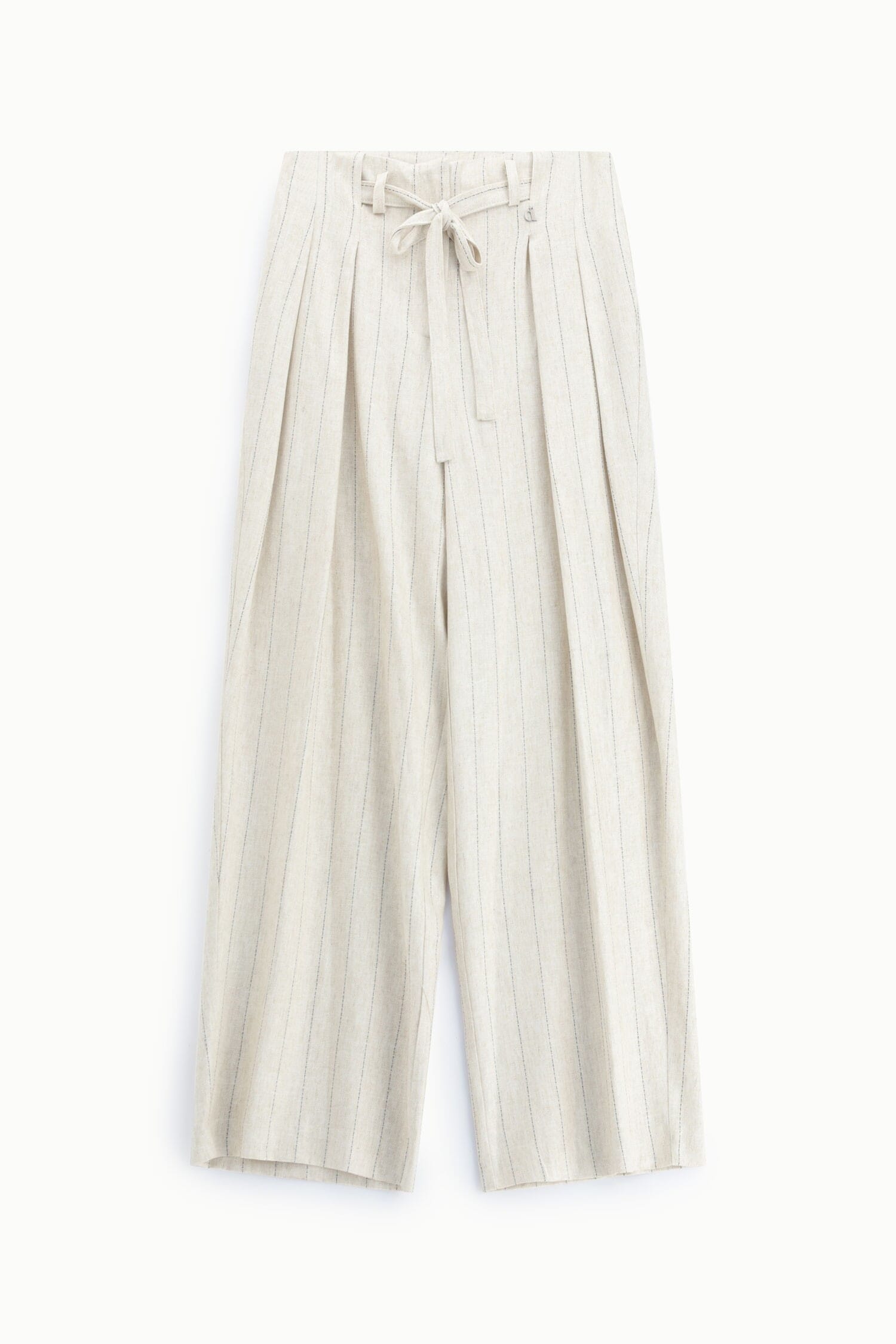 Striped Palace Trousers With Knotted Belt Dixie