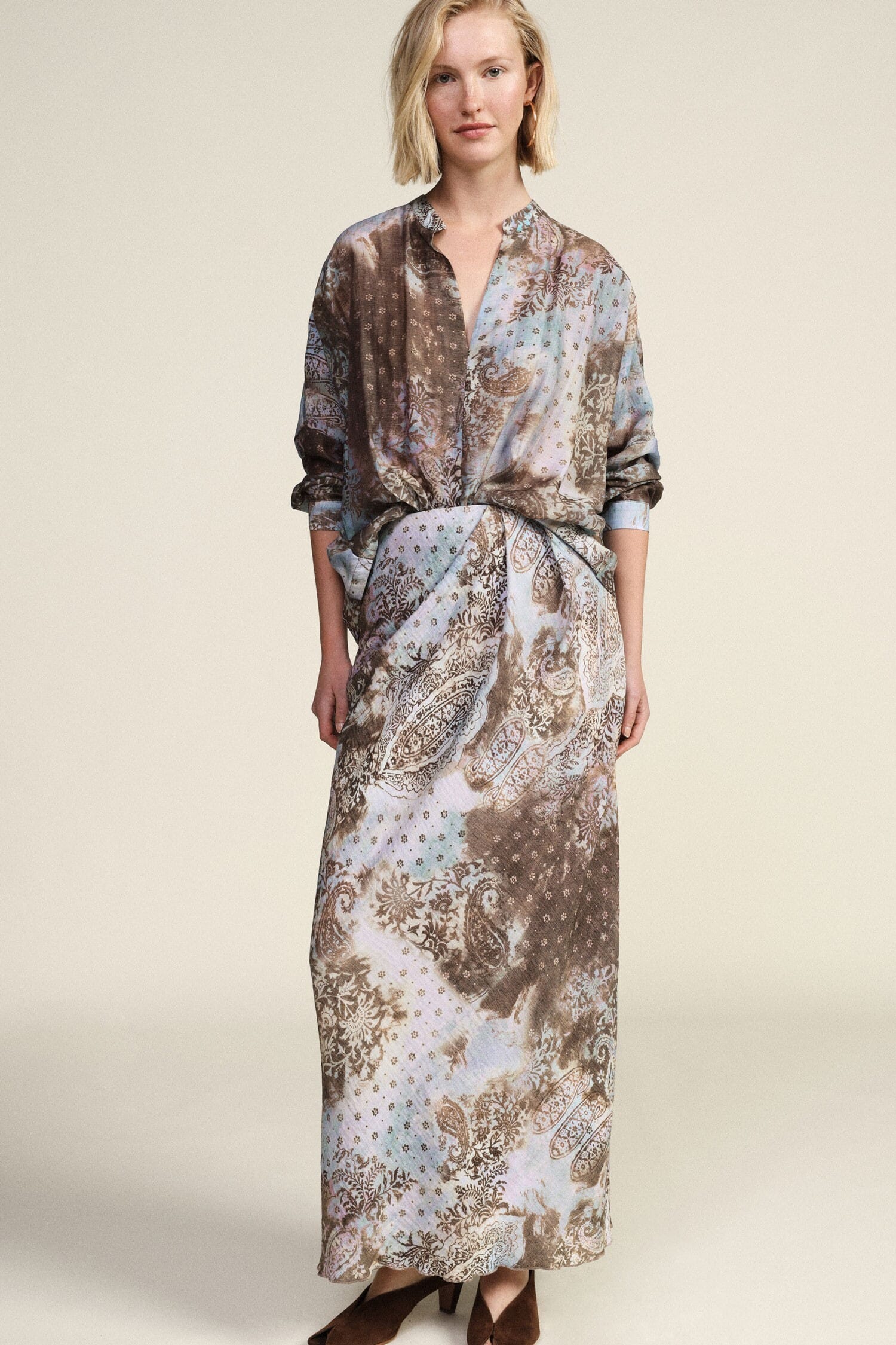 Jupe longue Dixie Floral Paisley Print