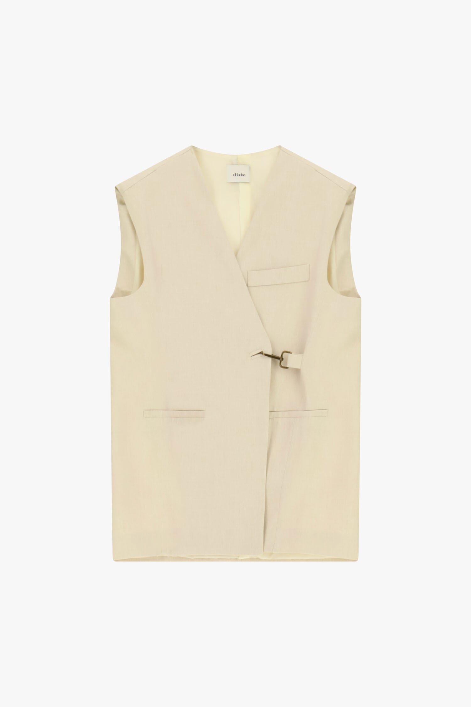 Waistcoat With Side Closure And Front Pockets Dixie