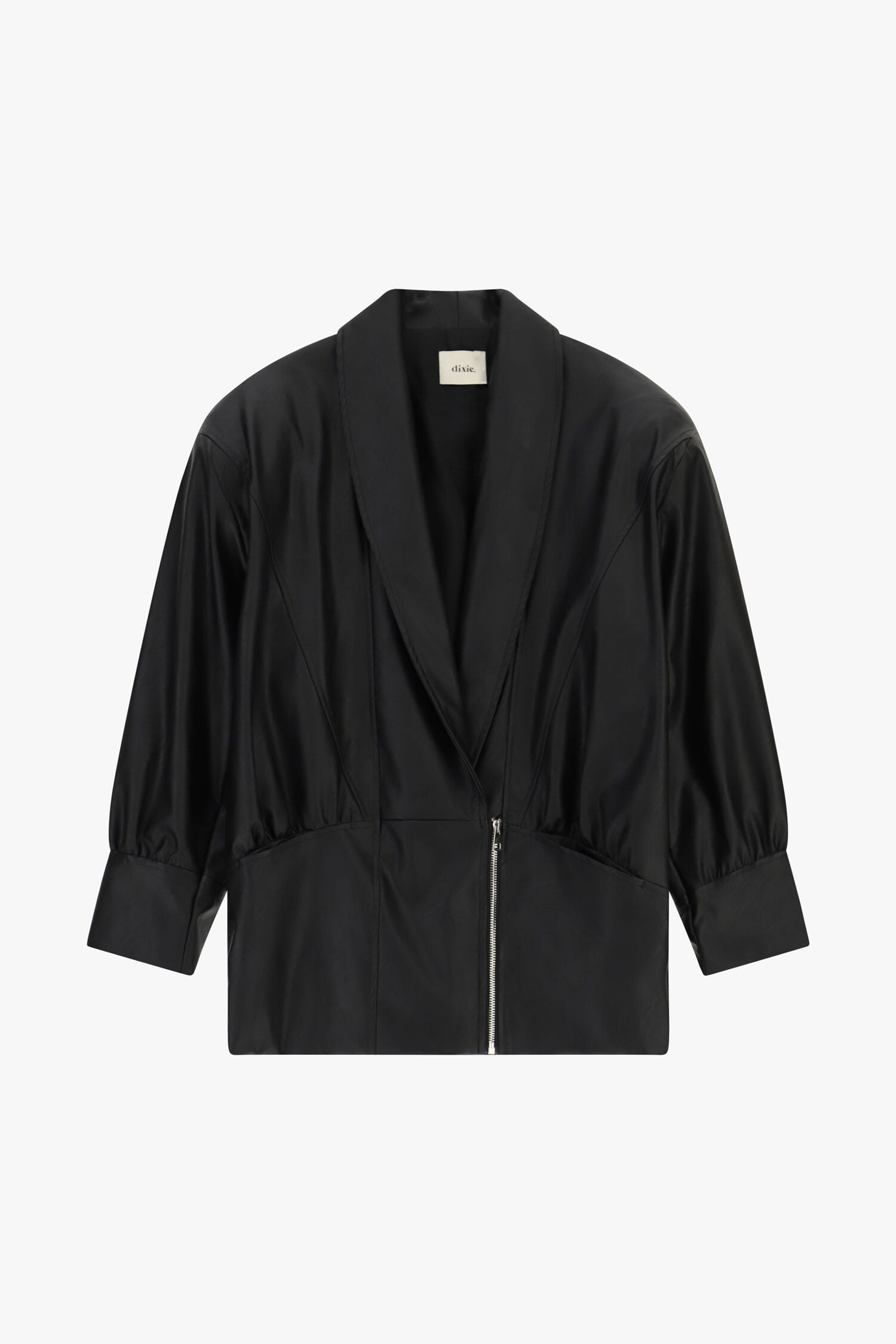 Giacca In Similpelle Con Maniche A Tre Quarti Dixie