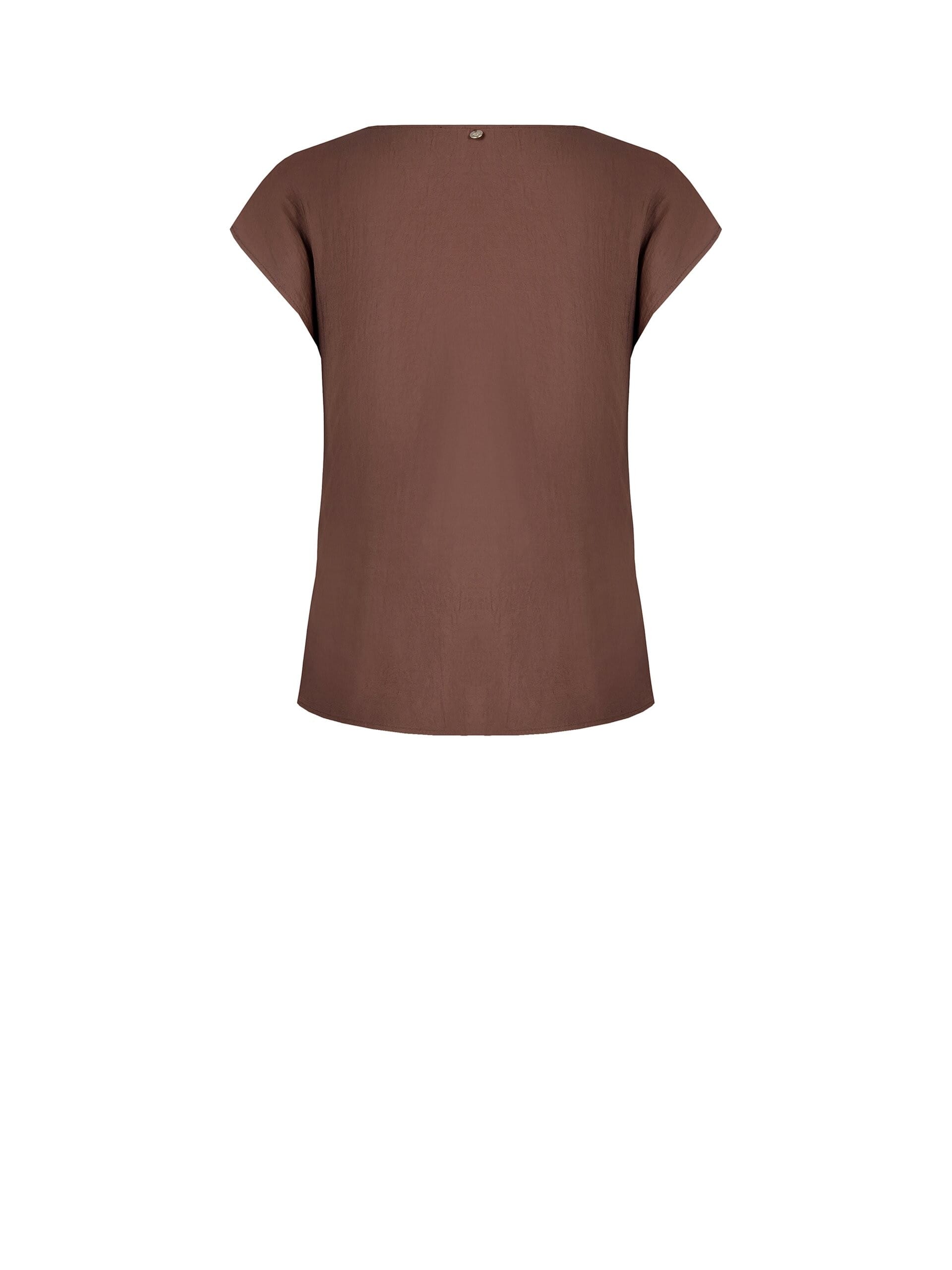 Top Ad Incrocio In Misto Viscosa Leggermente Stropicciata Con Dettaglio Gioiello Rinascimento