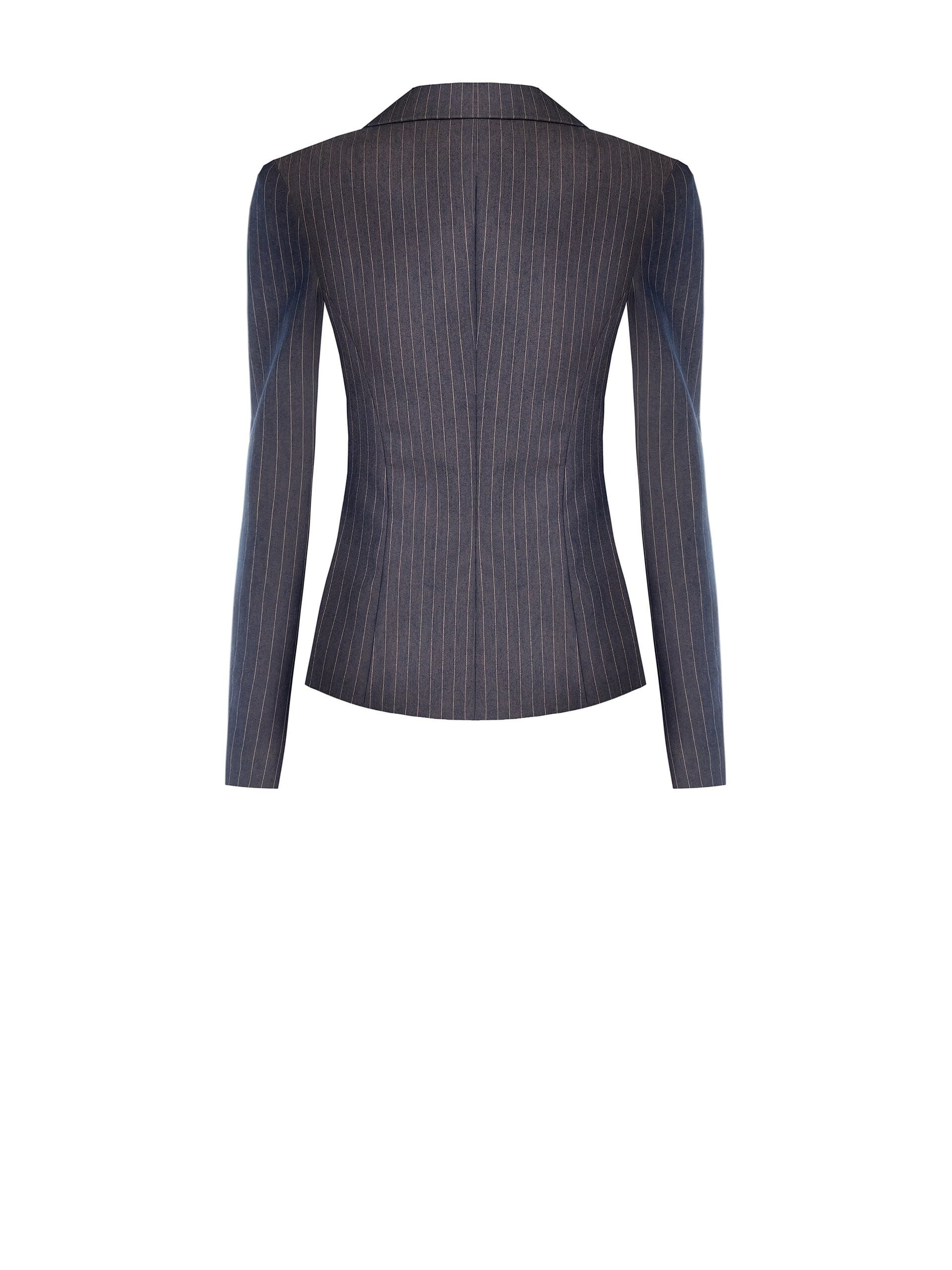 Rinascimento Striped Technical Fabric Blazer Jacket