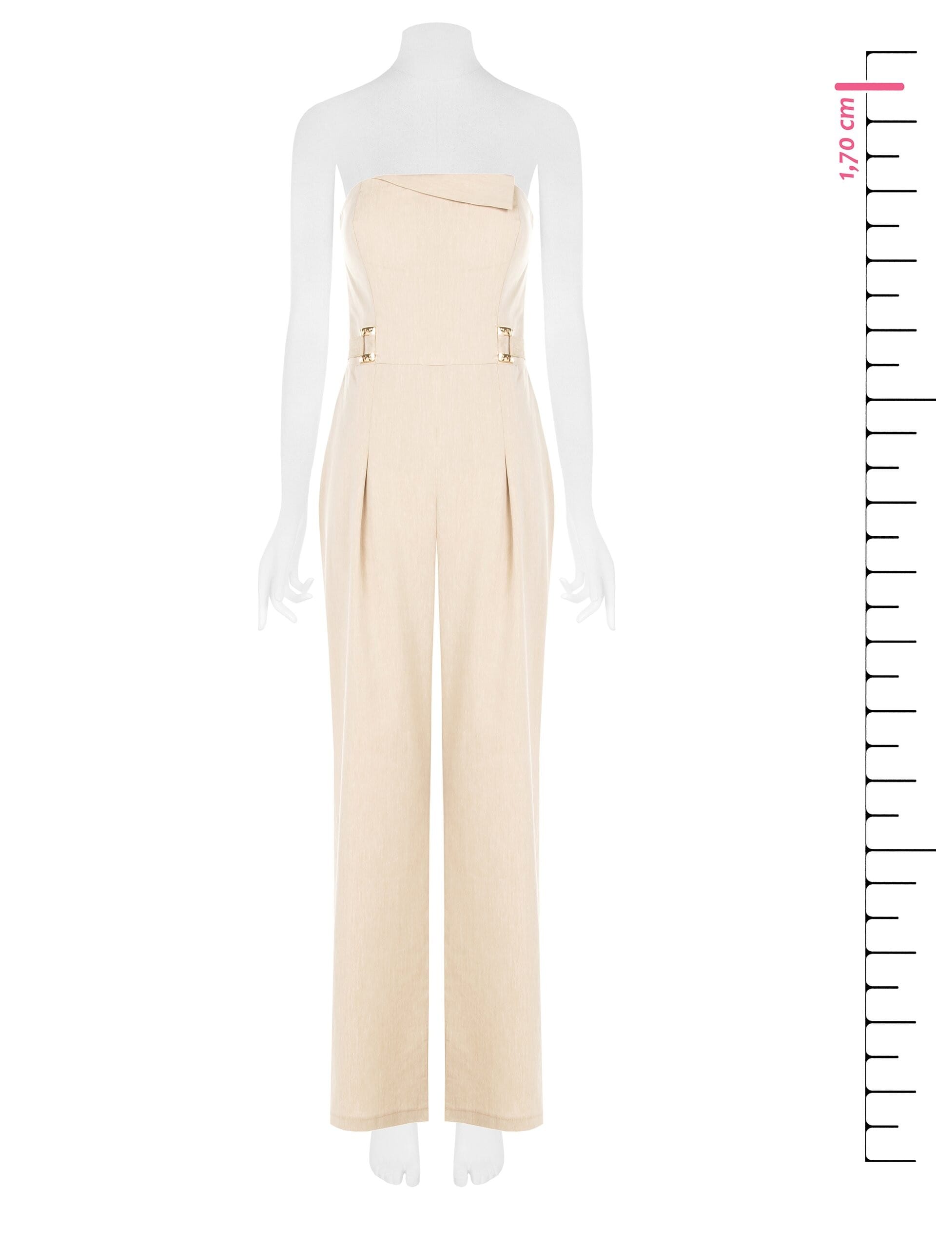 Tuta Intera Dritta A Fascia In Misto Lyocell E Lino Rinascimento