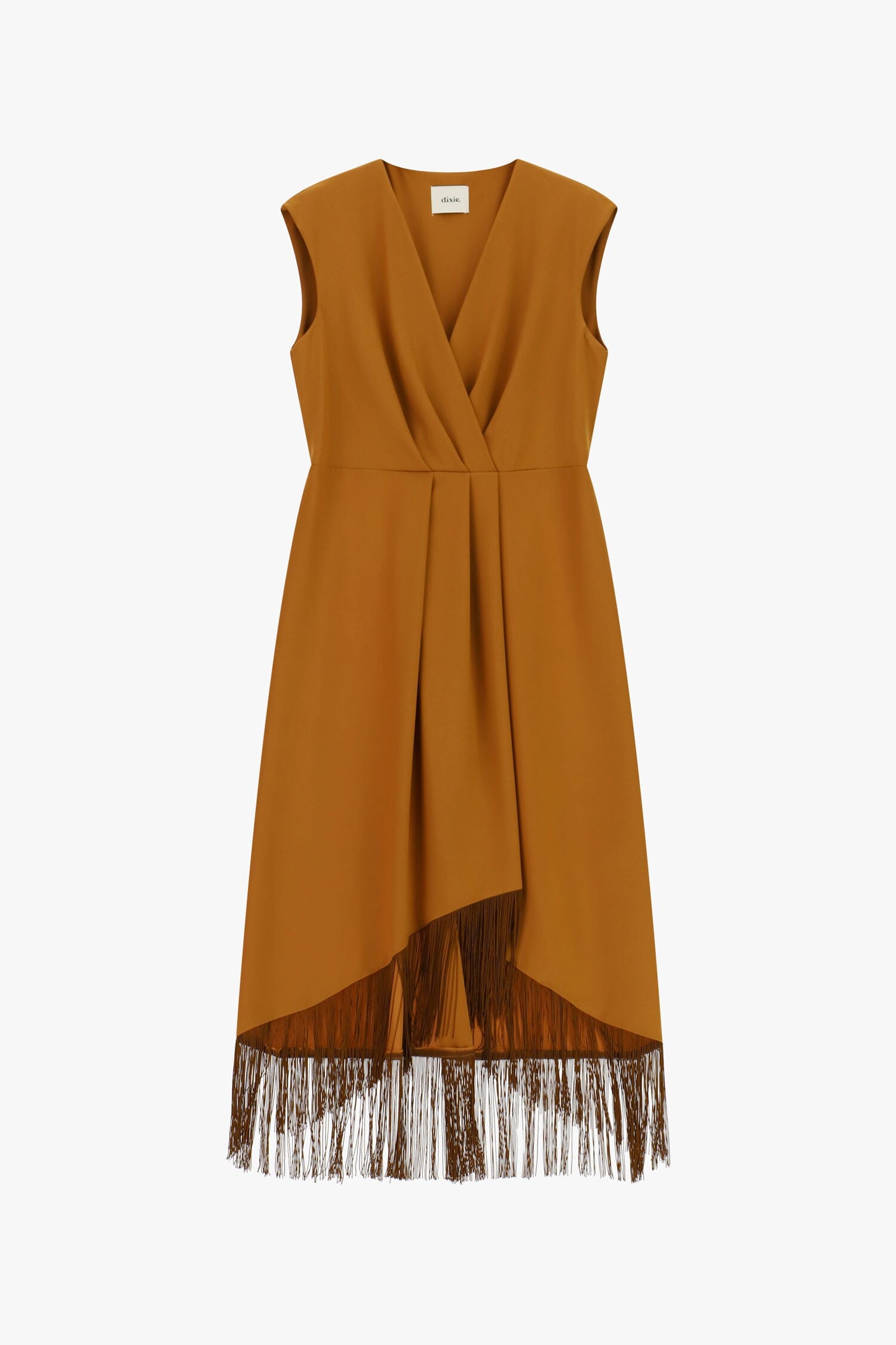 Abito Midi Senza Maniche Con Frange Asimmetriche Dixie