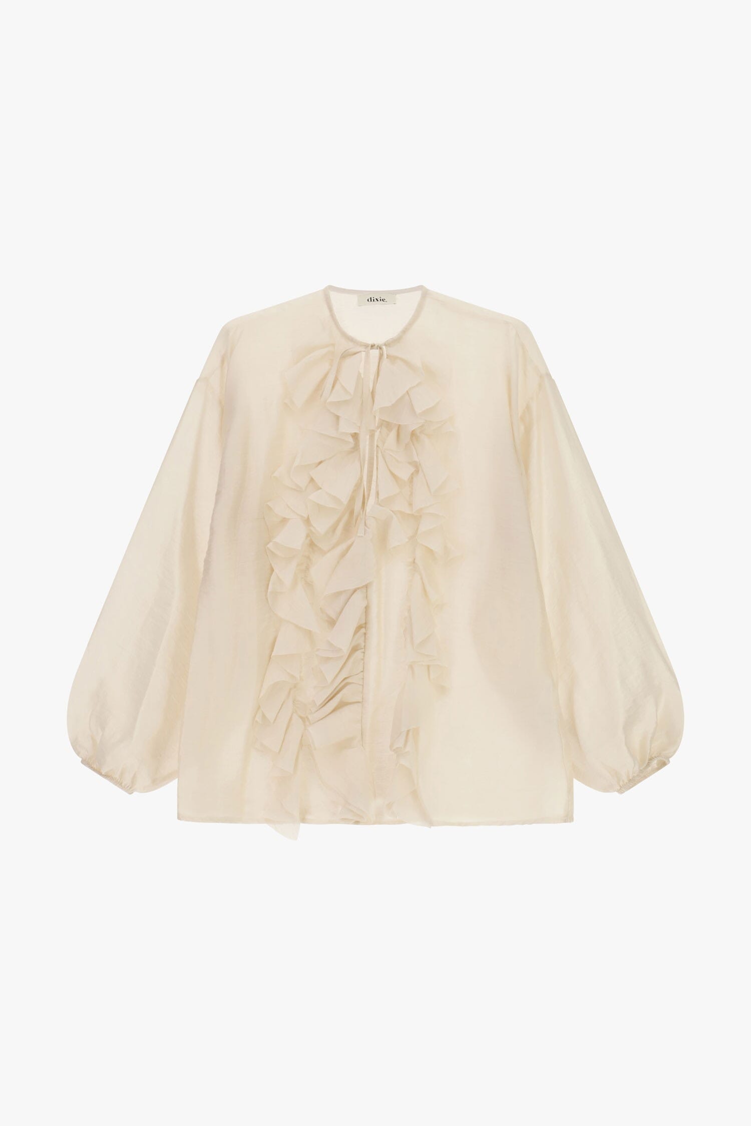 Blusa Ampia Con Maniche Lunghe E Rouches Frontali Dixie