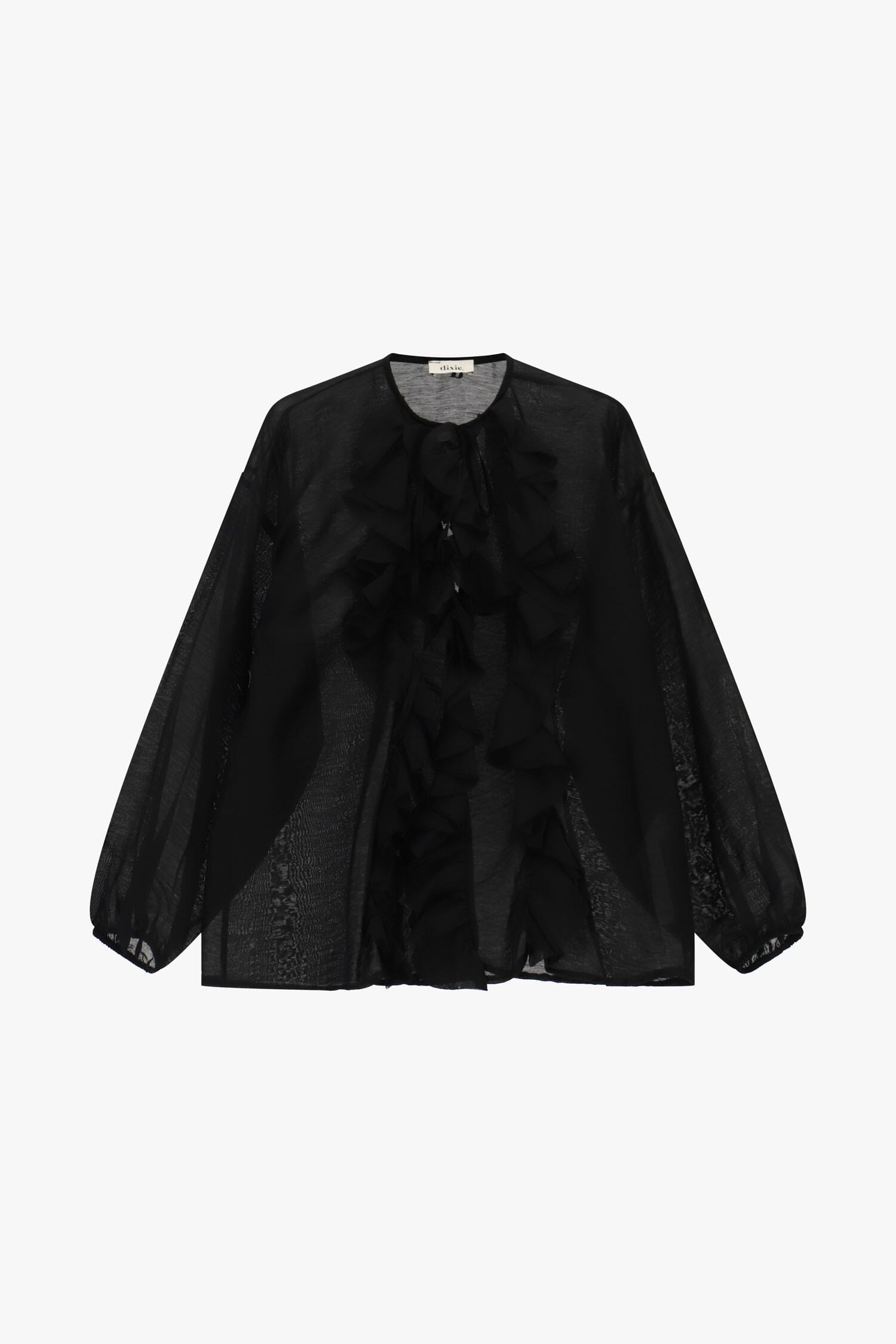 Blusa Ampia Con Maniche Lunghe E Rouches Frontali Dixie