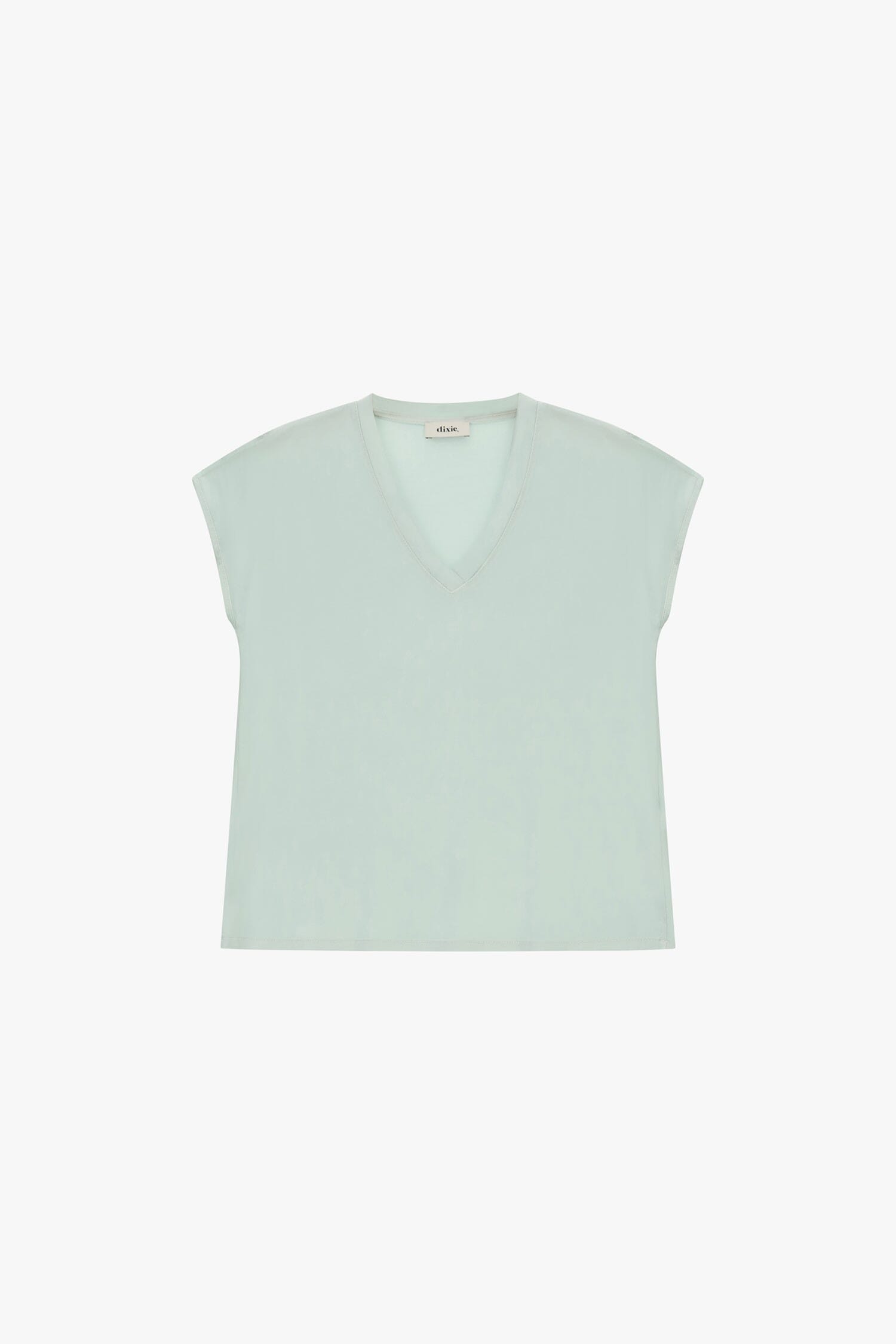 Blusa Ampia Con Scollo A V E Manica Corta Dixie