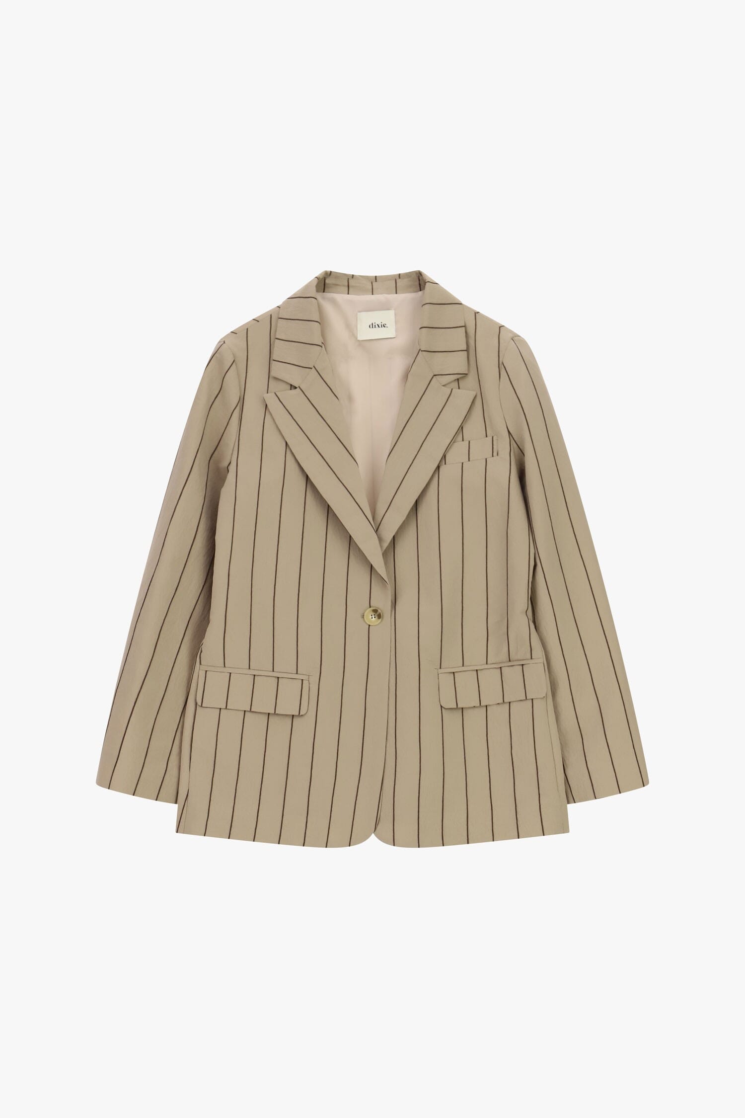 Blazer A Righe Con Tasche E Chiusura Monopetto Dixie