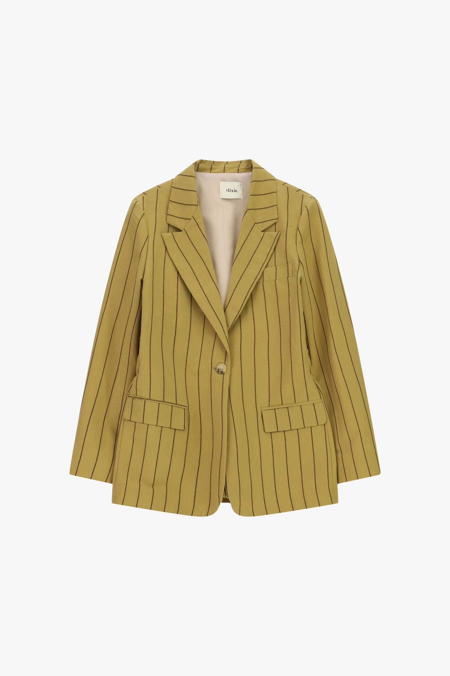 Blazer A Righe Con Tasche E Chiusura Monopetto Dixie