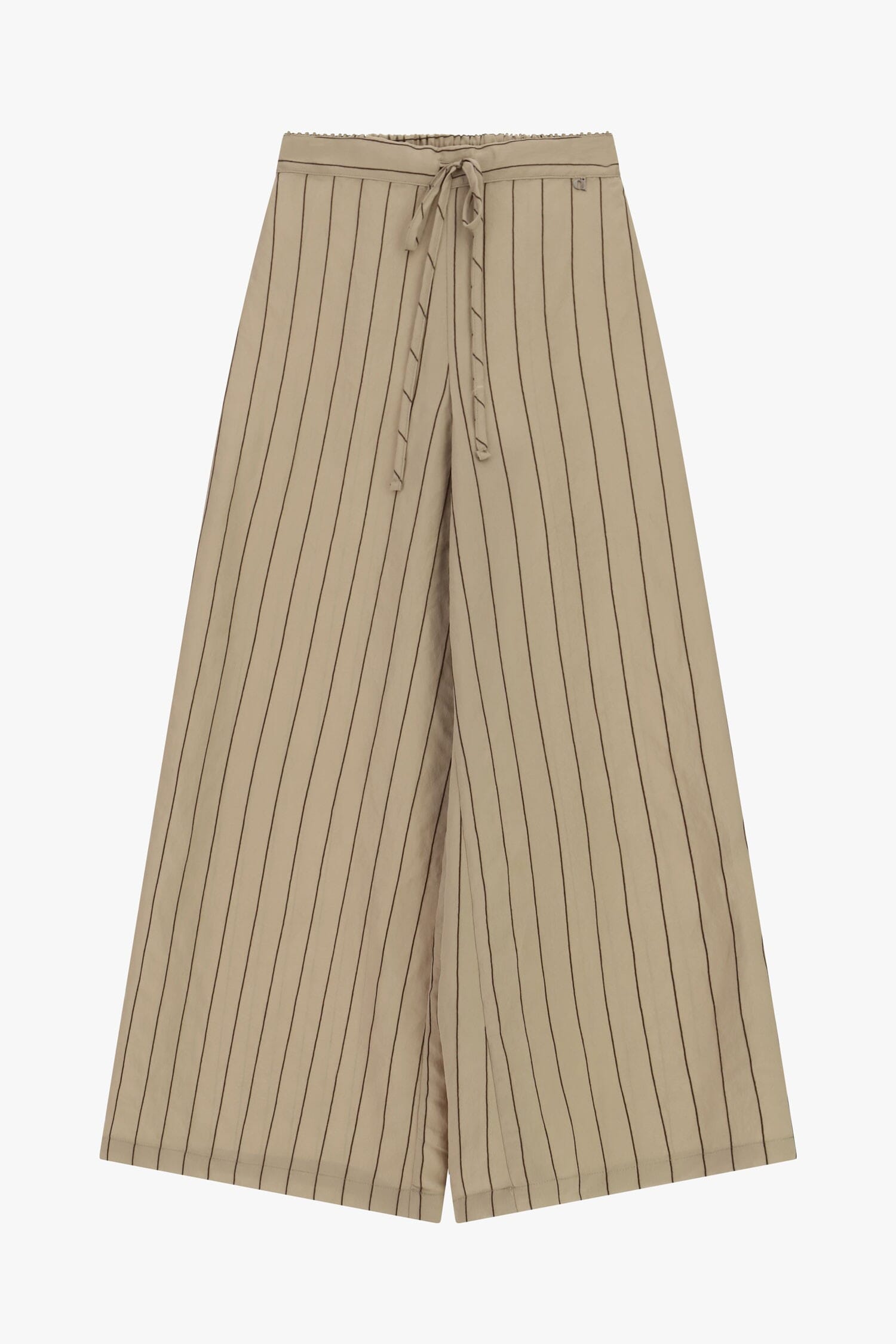 Pantaloni Palazzo Con Pinstripes E Cintura Annodata Dixie
