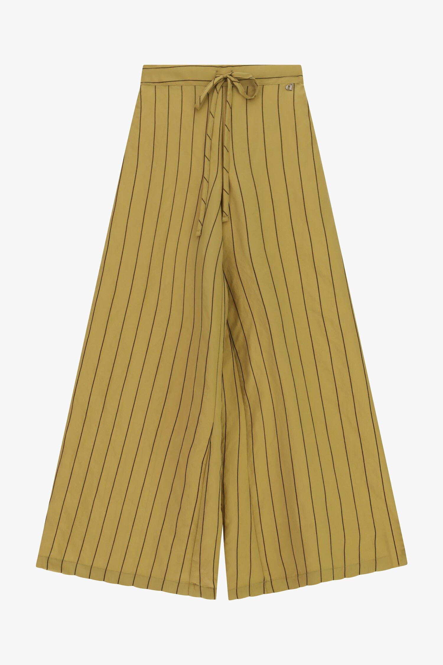 Pantaloni Palazzo Con Pinstripes E Cintura Annodata Dixie