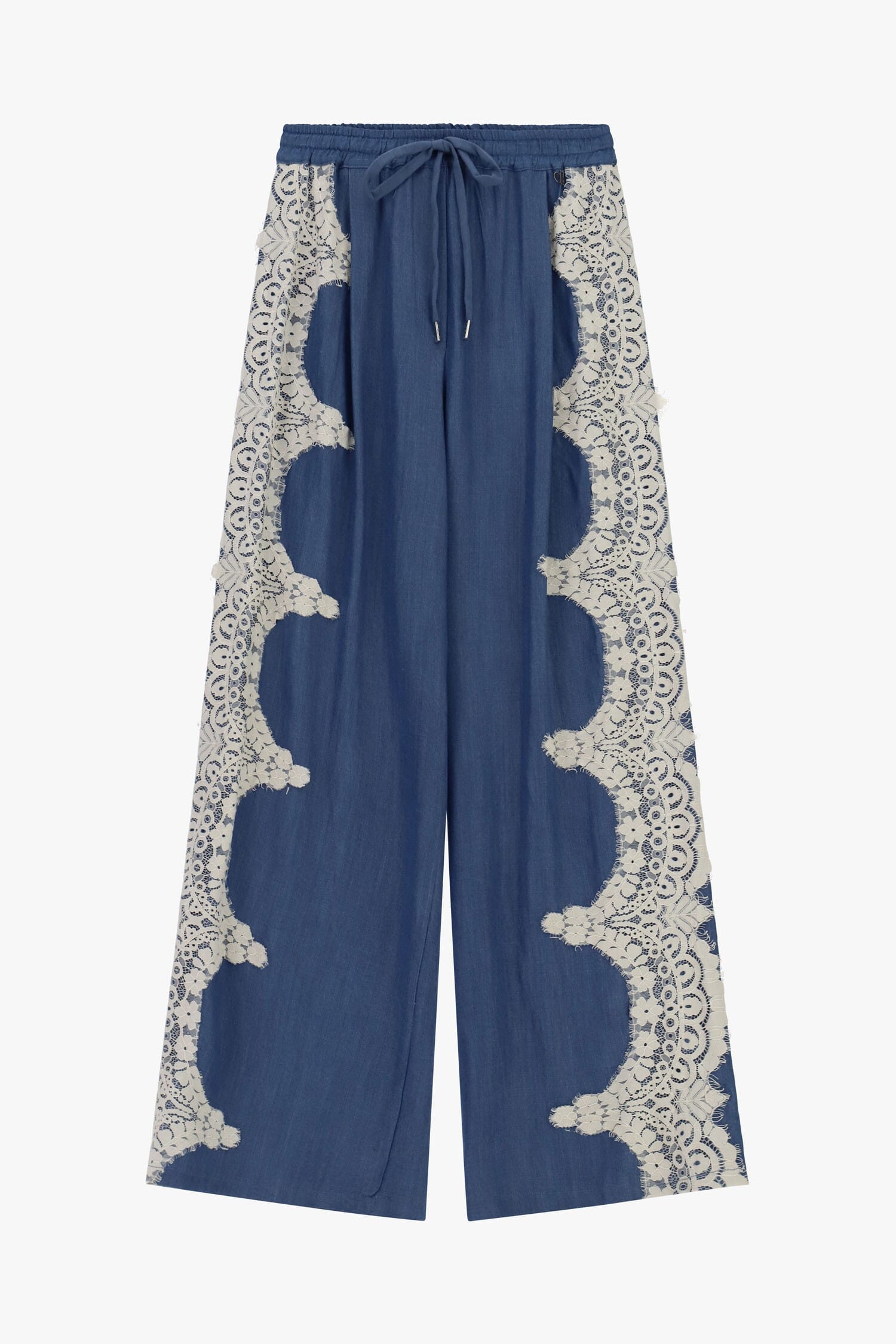 Pantalon Palace avec broderie latérale contrastée Dixie