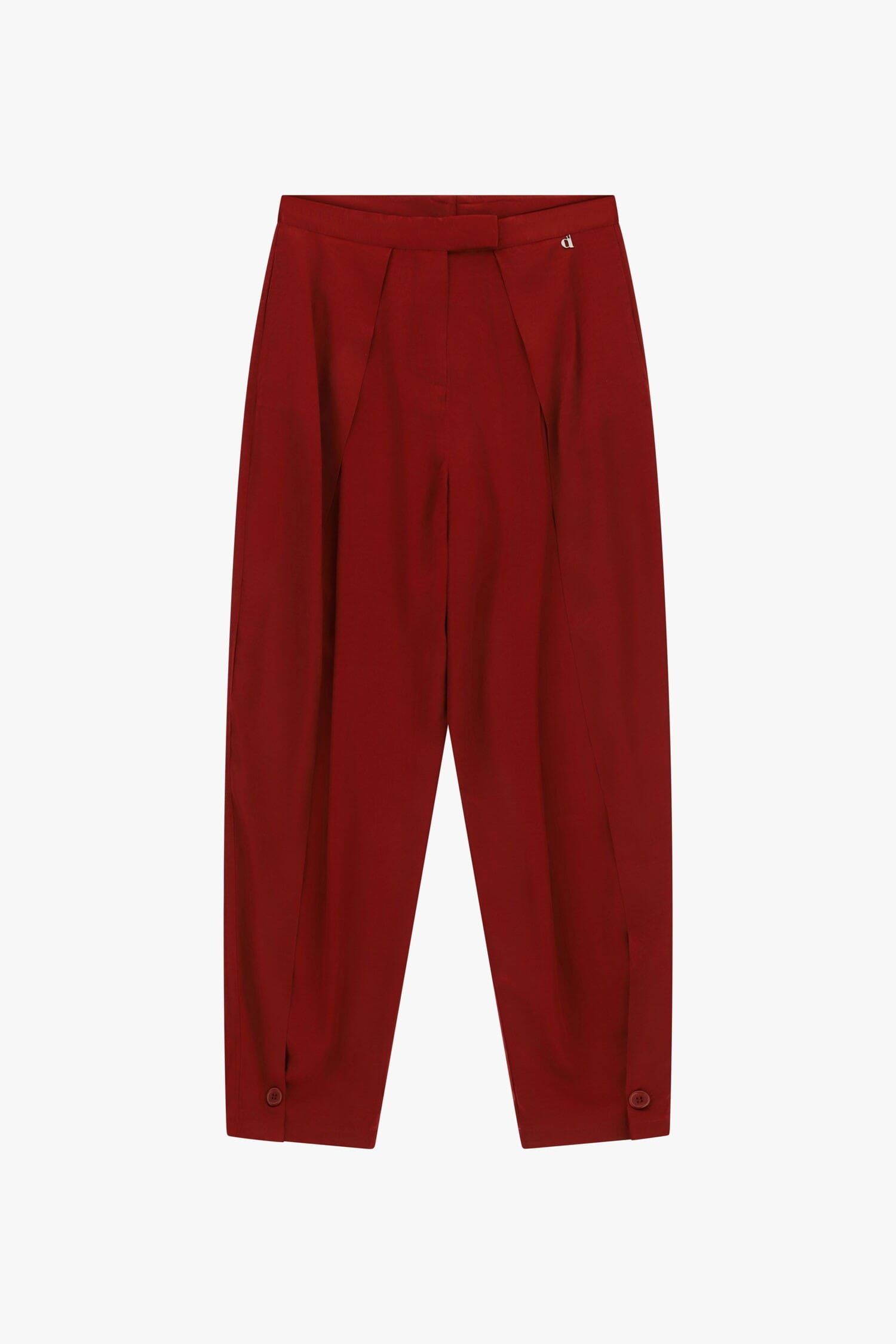 Pantaloni Palazzo Con Pince E Chiusura A Bottoni Dixie