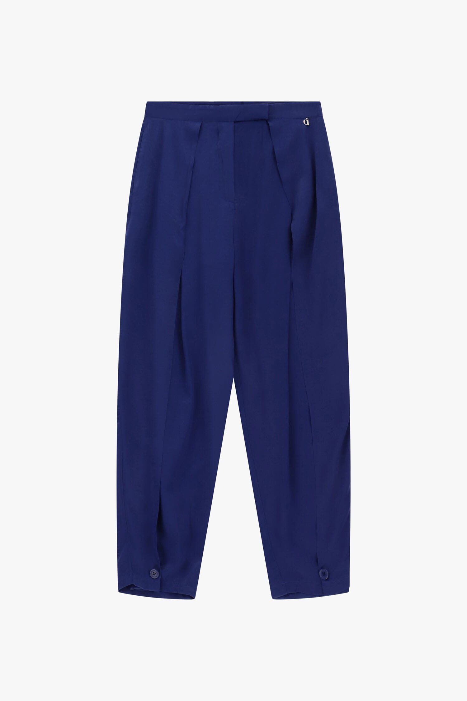 Pantaloni Palazzo Con Pince E Chiusura A Bottoni Dixie